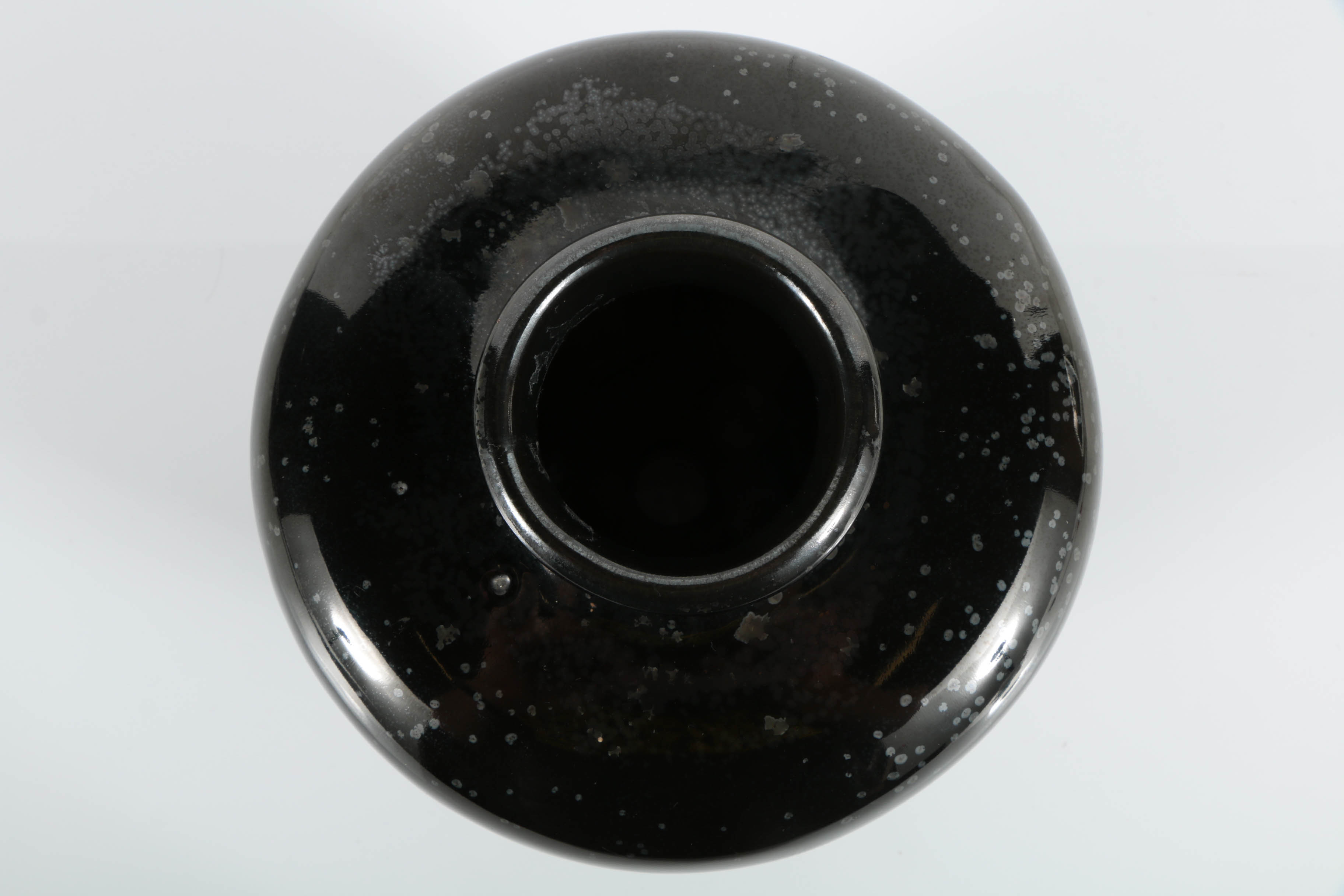 Fulper Black Crystalline Vase