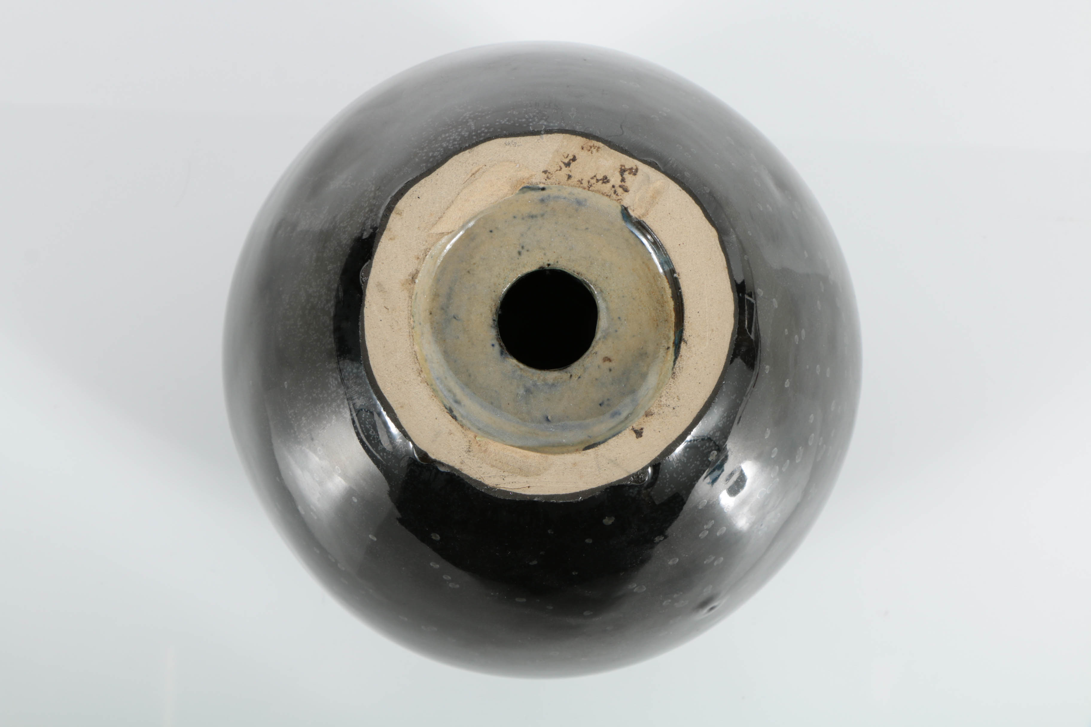 Fulper Black Crystalline Vase