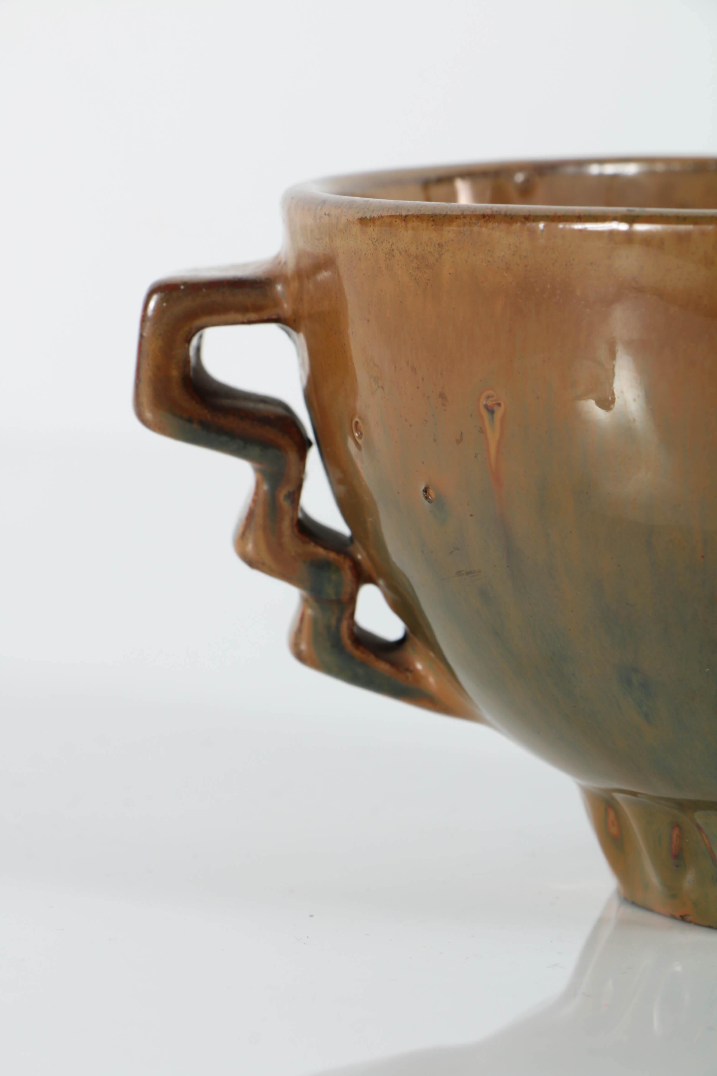 Fulper Cat's Eye Flambé Bowl