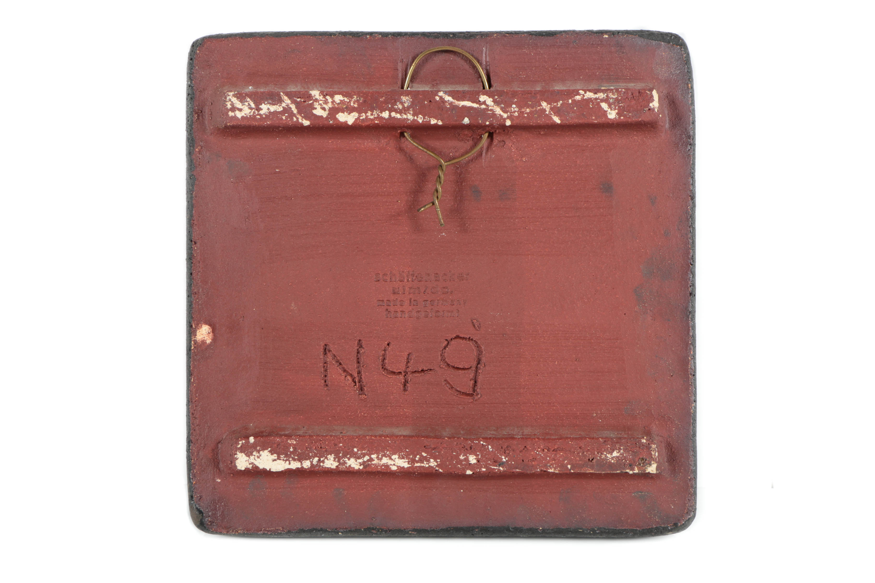 Helmut Schäffenacker Ceramic Wall Plaque "Bull"