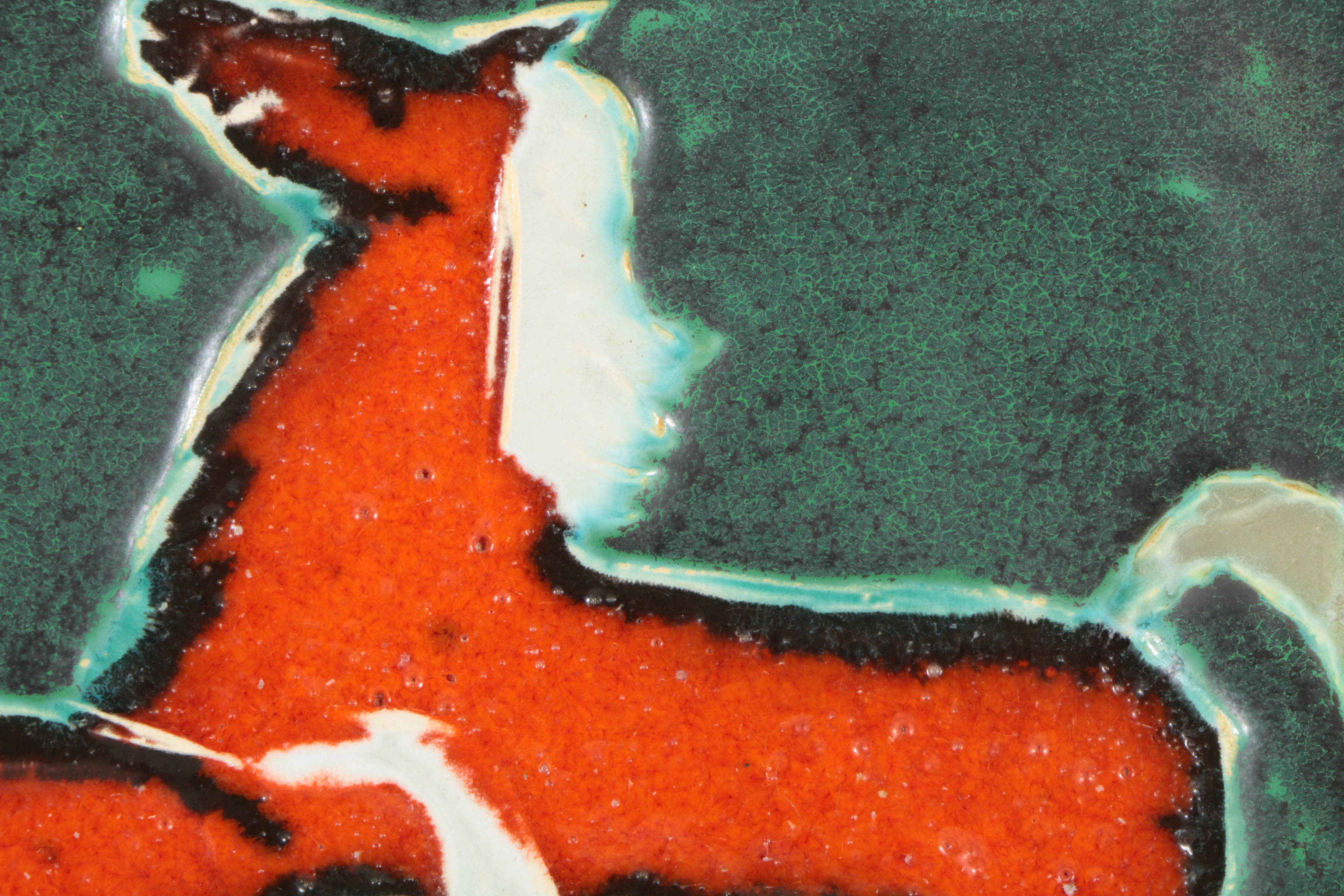 Helmut Schäffenacker Ceramic Wall Plaque of Horses