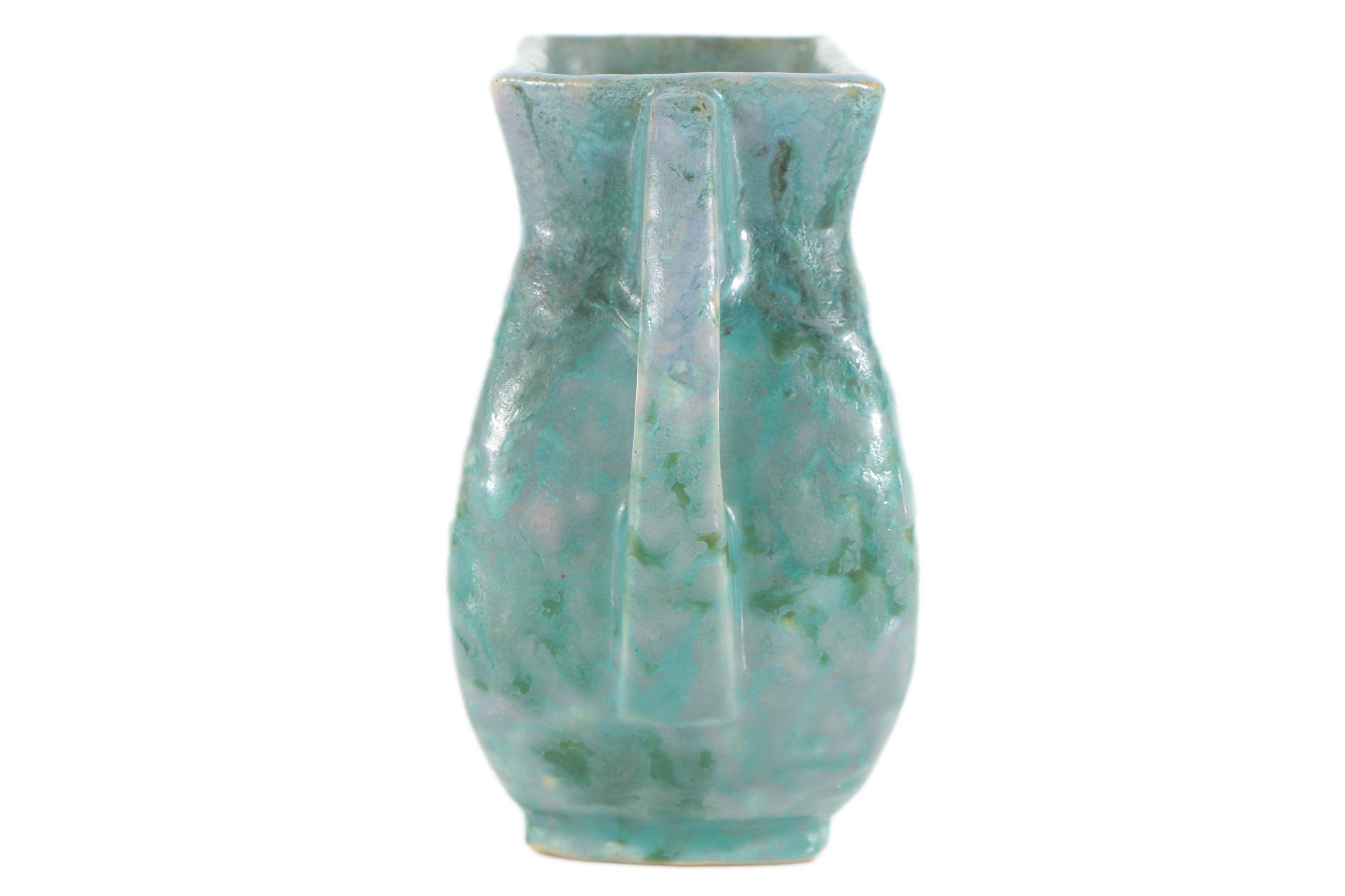 Roseville "Carnelian II" Ceramic Handled Vase