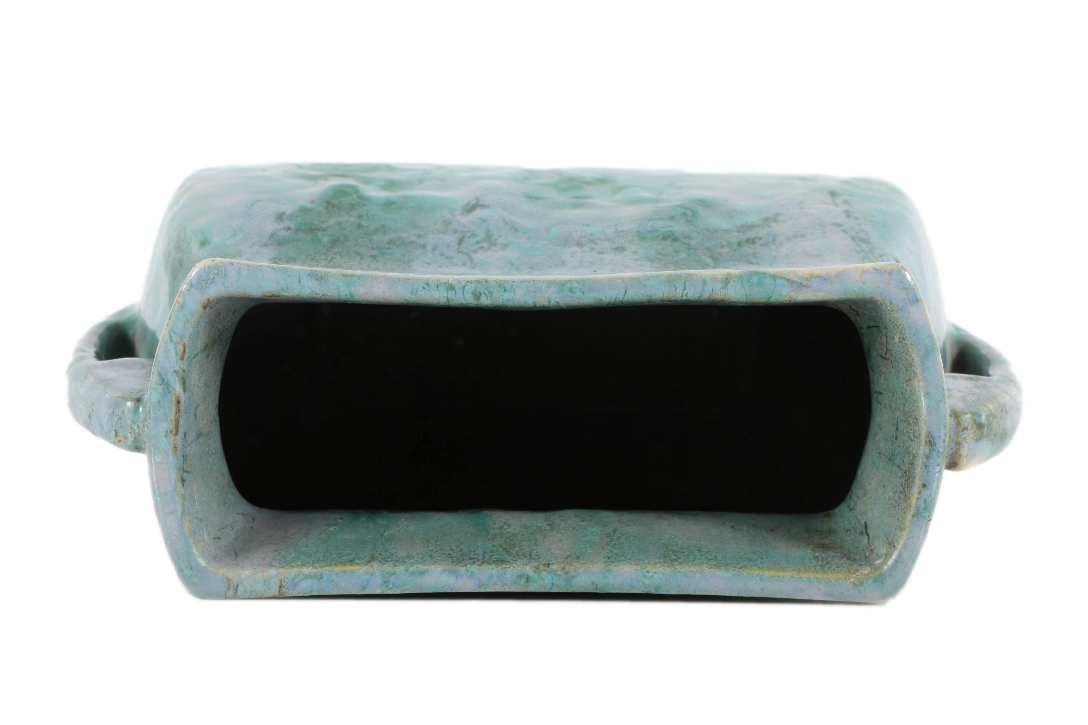 Roseville "Carnelian II" Ceramic Handled Vase