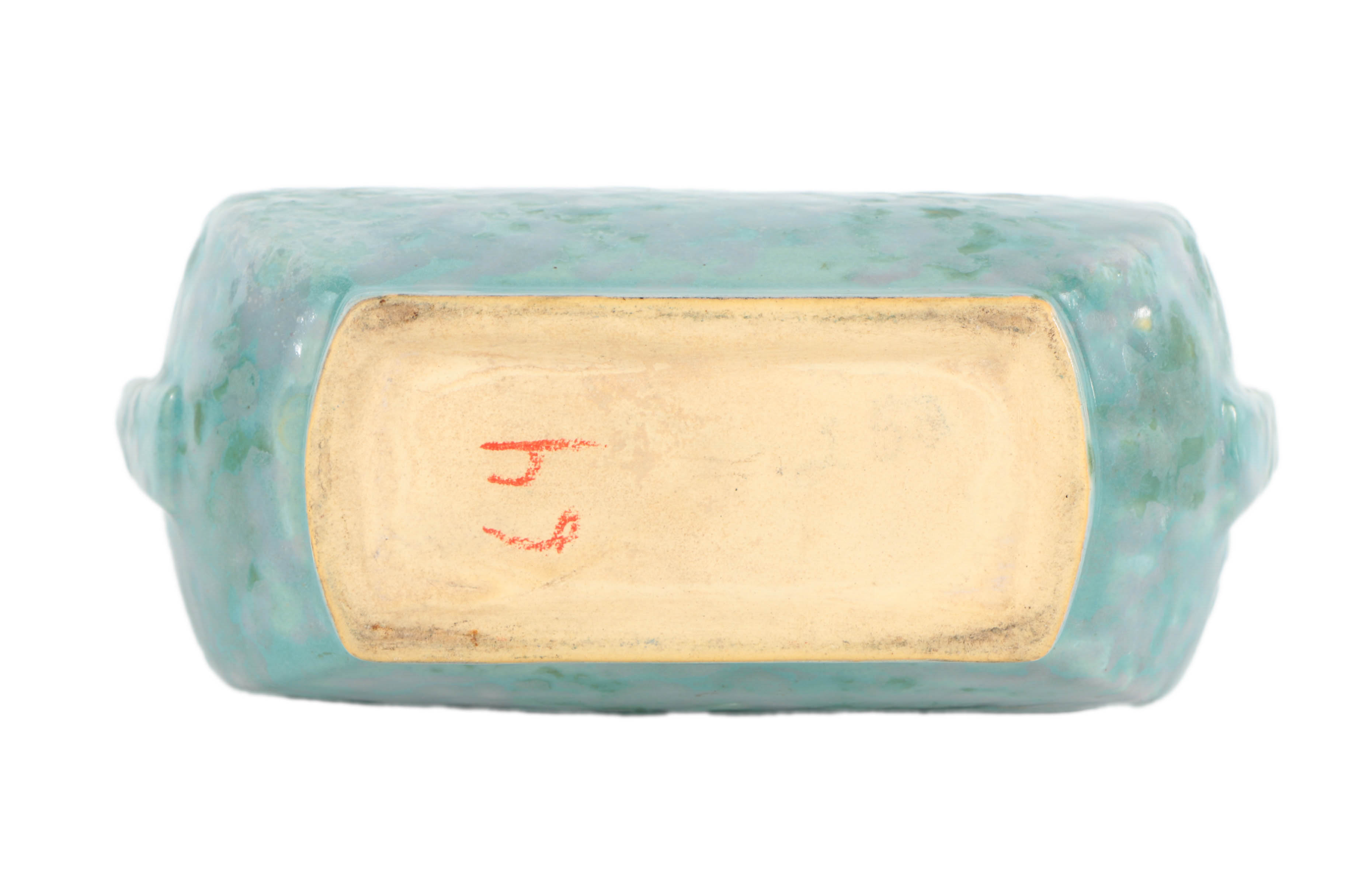 Roseville "Carnelian II" Ceramic Handled Vase