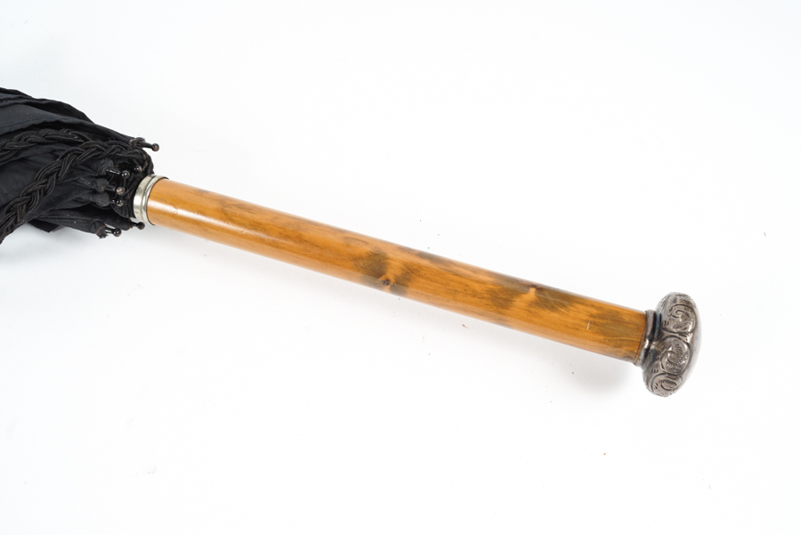 Early 20th Century S. Fox & Co Umbrella with Sterling Silver Embellishment