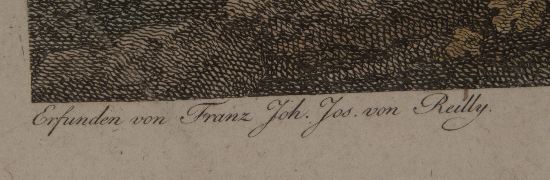 Hand Colored Etching "Grosser Deutscher Atlas"