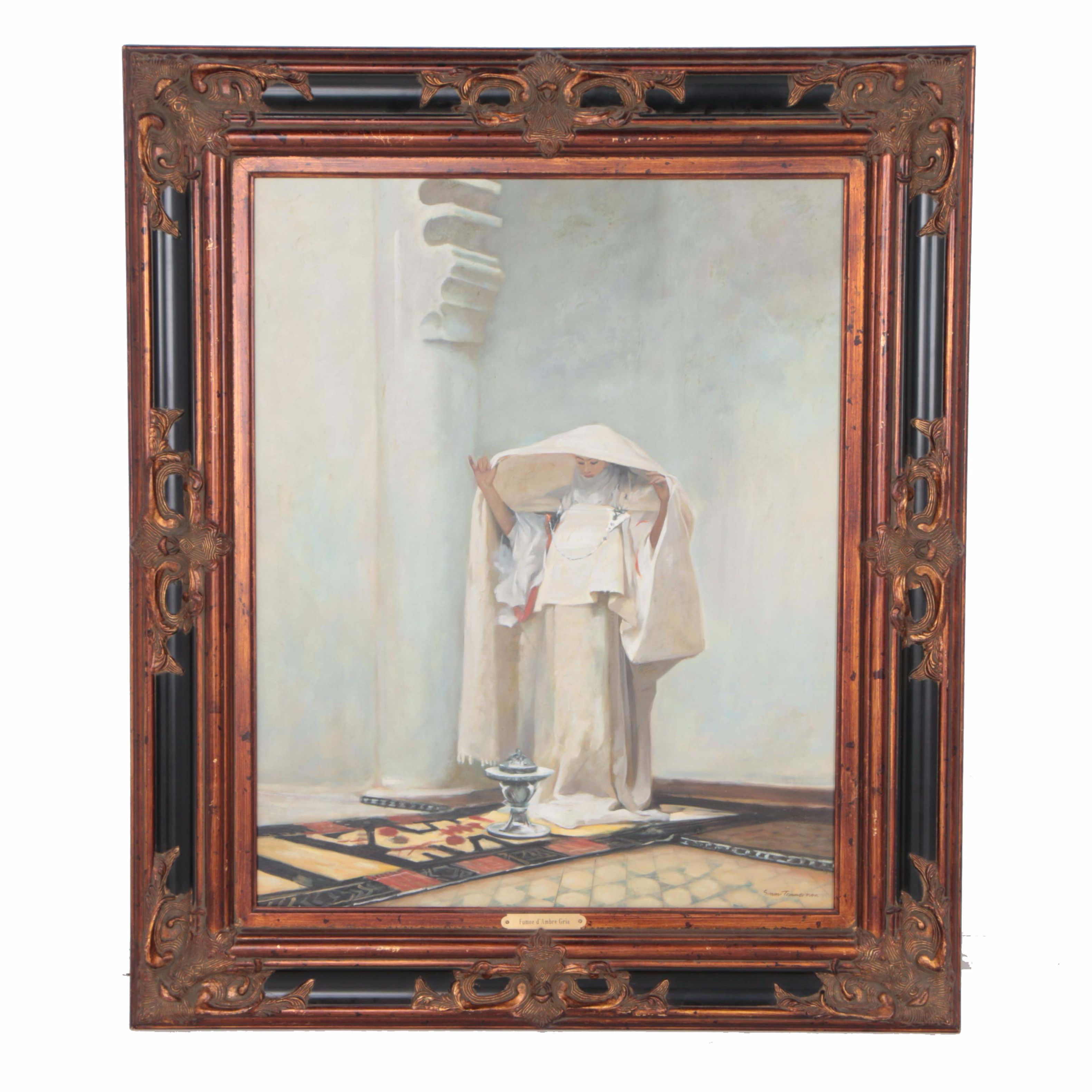 Facsimile Oil Painting After John Singer Sargent's "Fumée d'Ambre Gris"