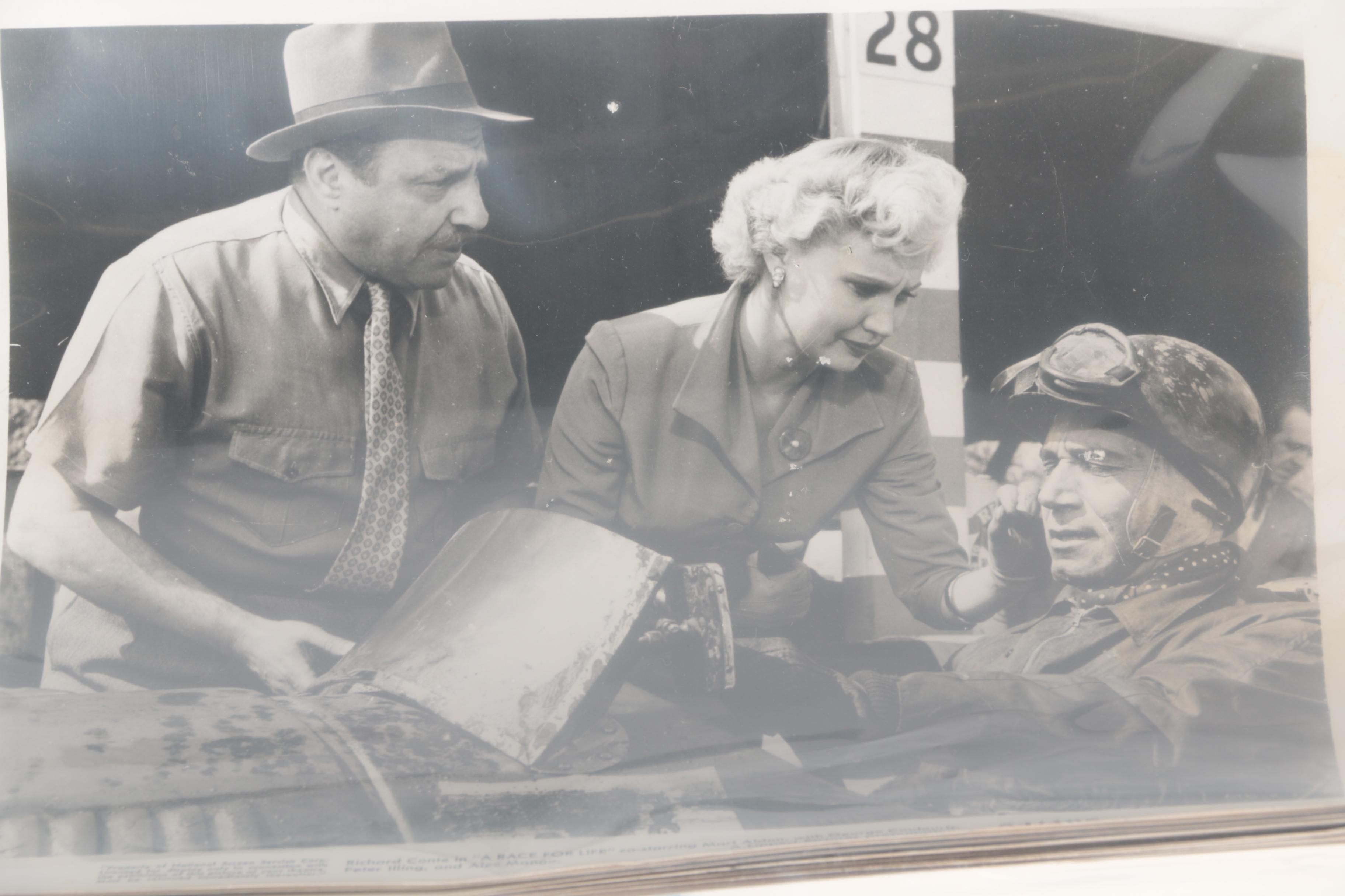 "Drag Racer" Movie Poster and Assorted Vintage Lobby Cards