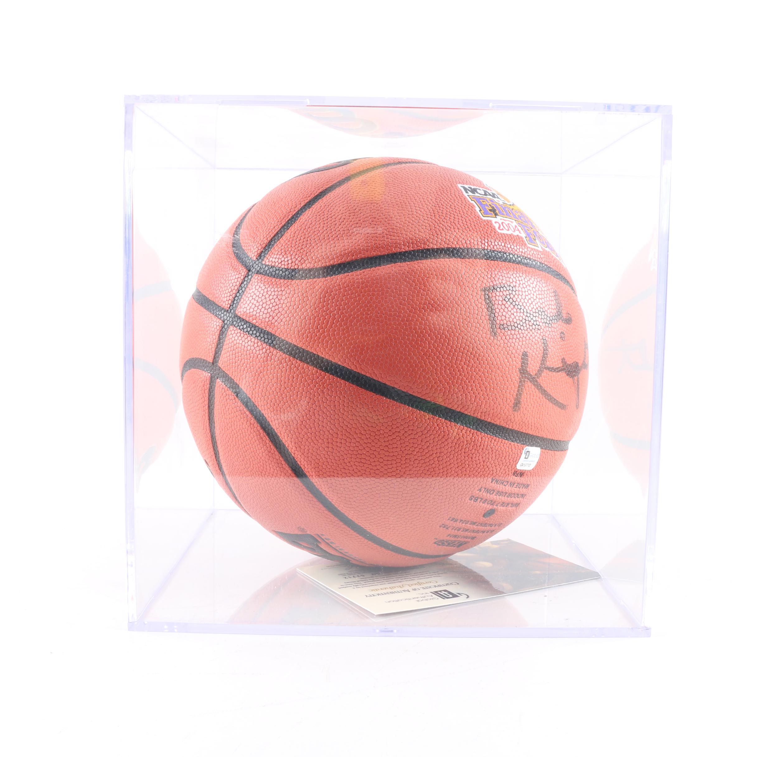 Bob Knight Autographed Basketball