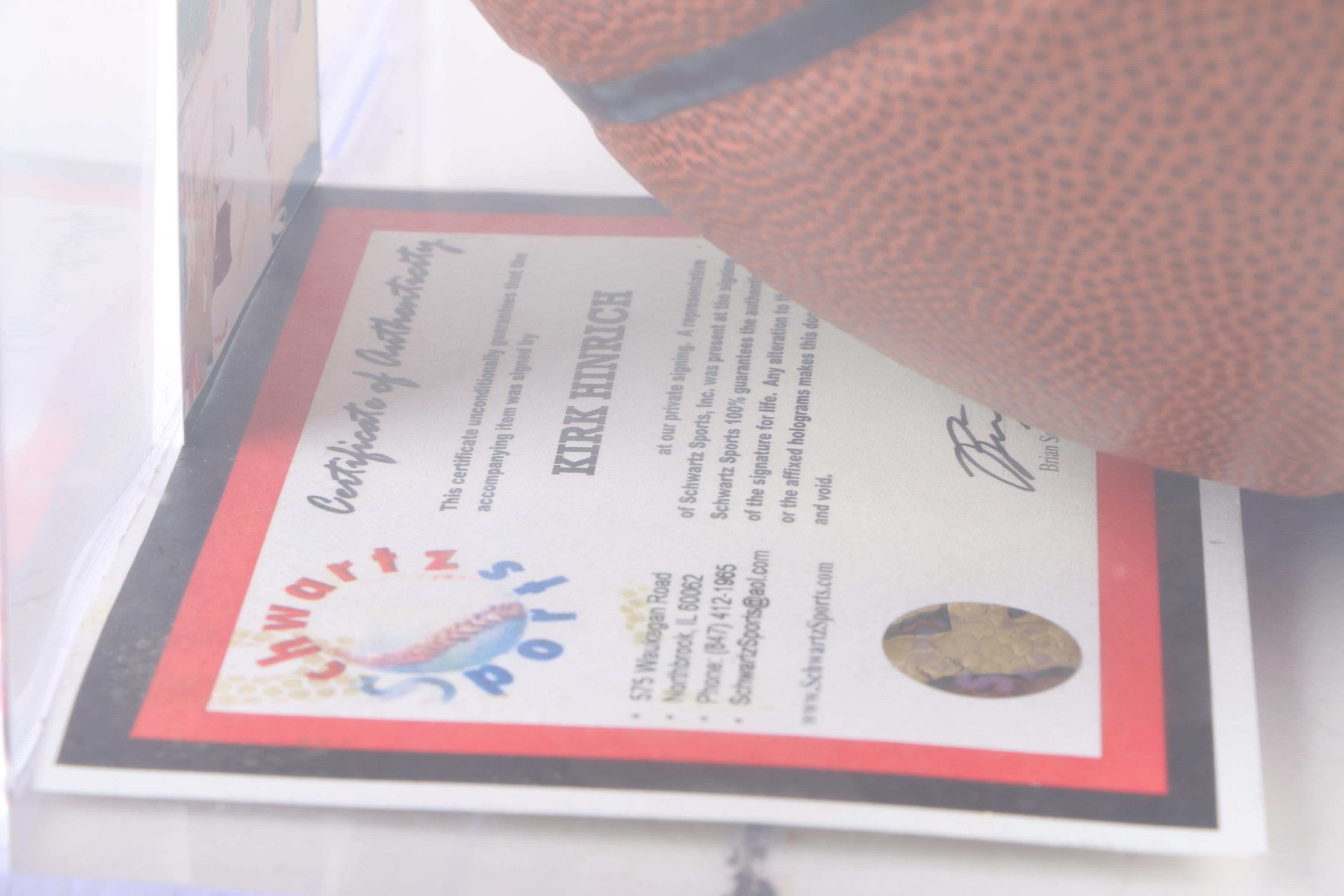 Kirk Hinrich Autographed Basketball