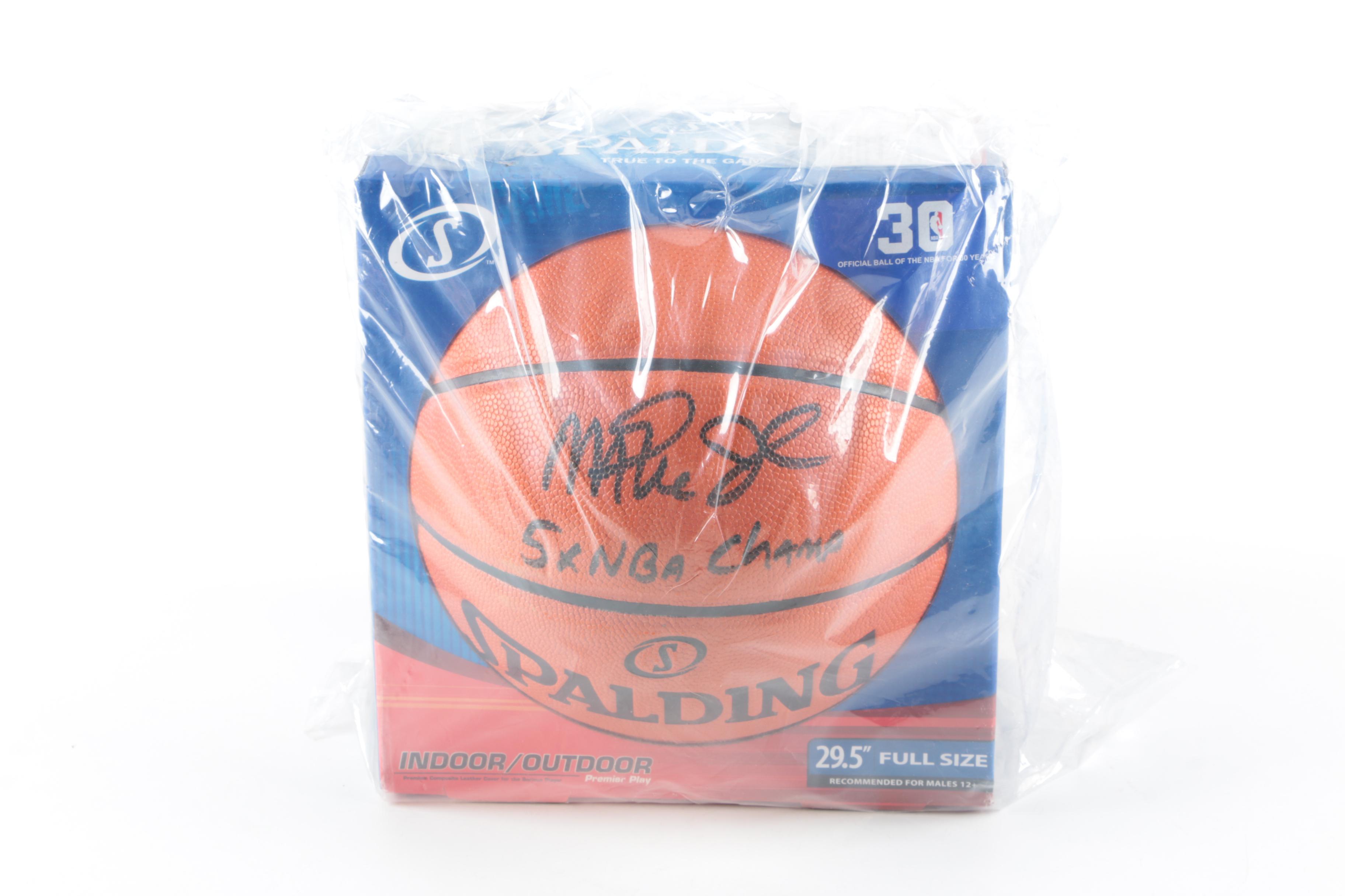 Magic Johnson Signed Basketball with COA