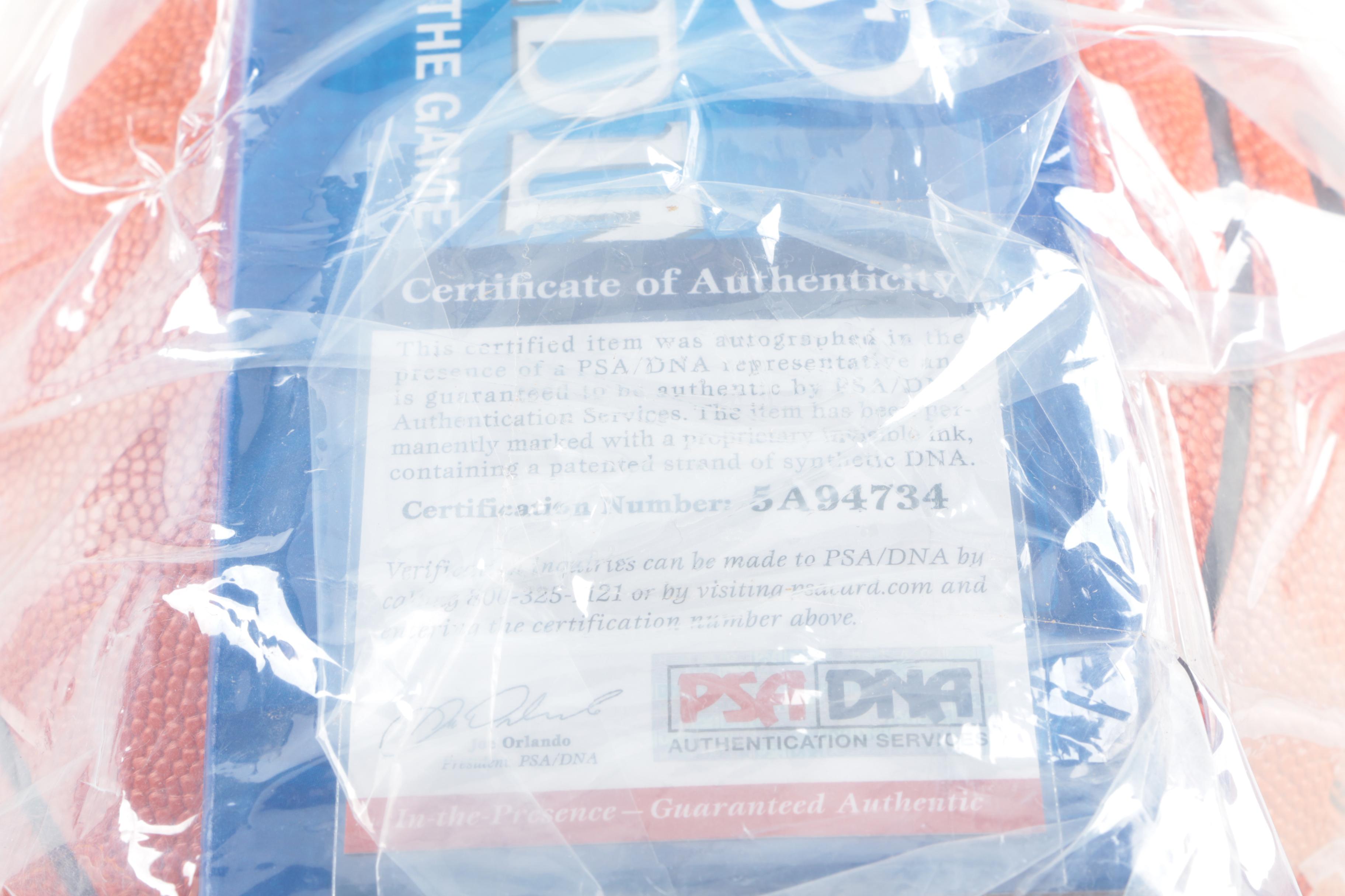 Magic Johnson Signed Basketball with COA