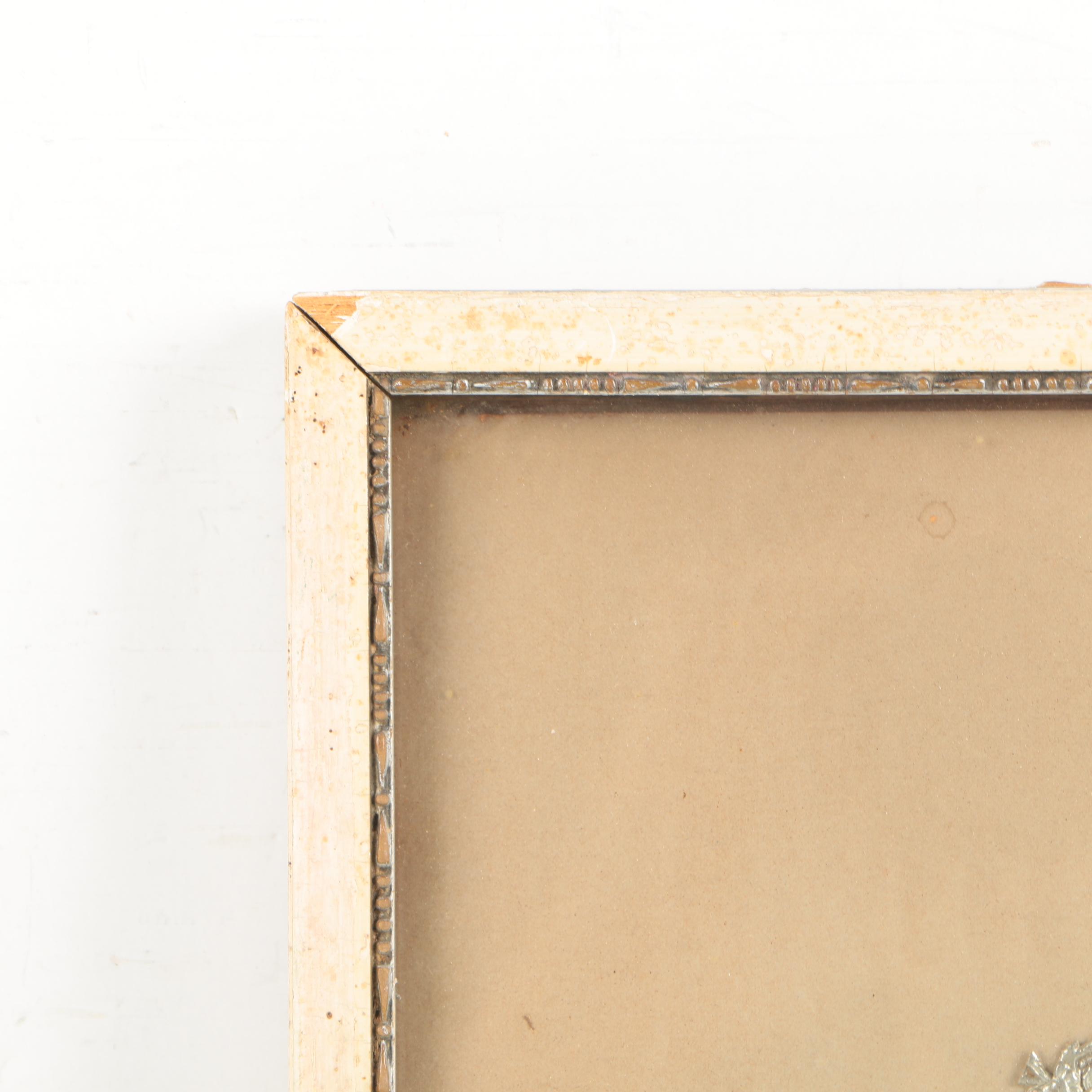 Engraving on Silk German Silver Wedding Anniversary Poem