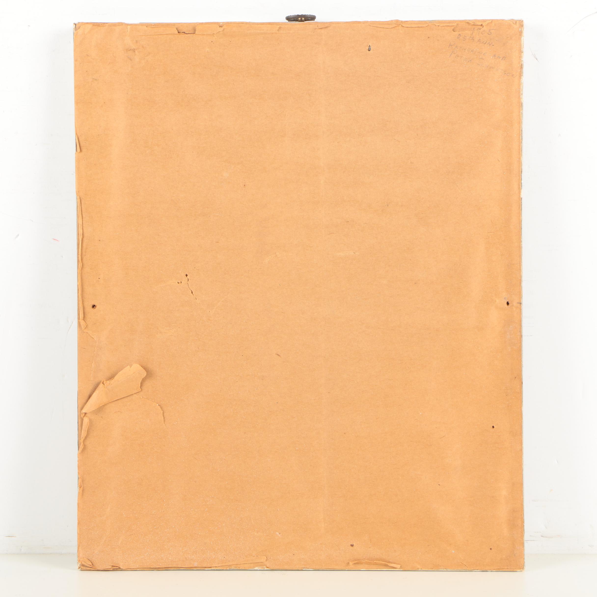 Engraving on Silk German Silver Wedding Anniversary Poem