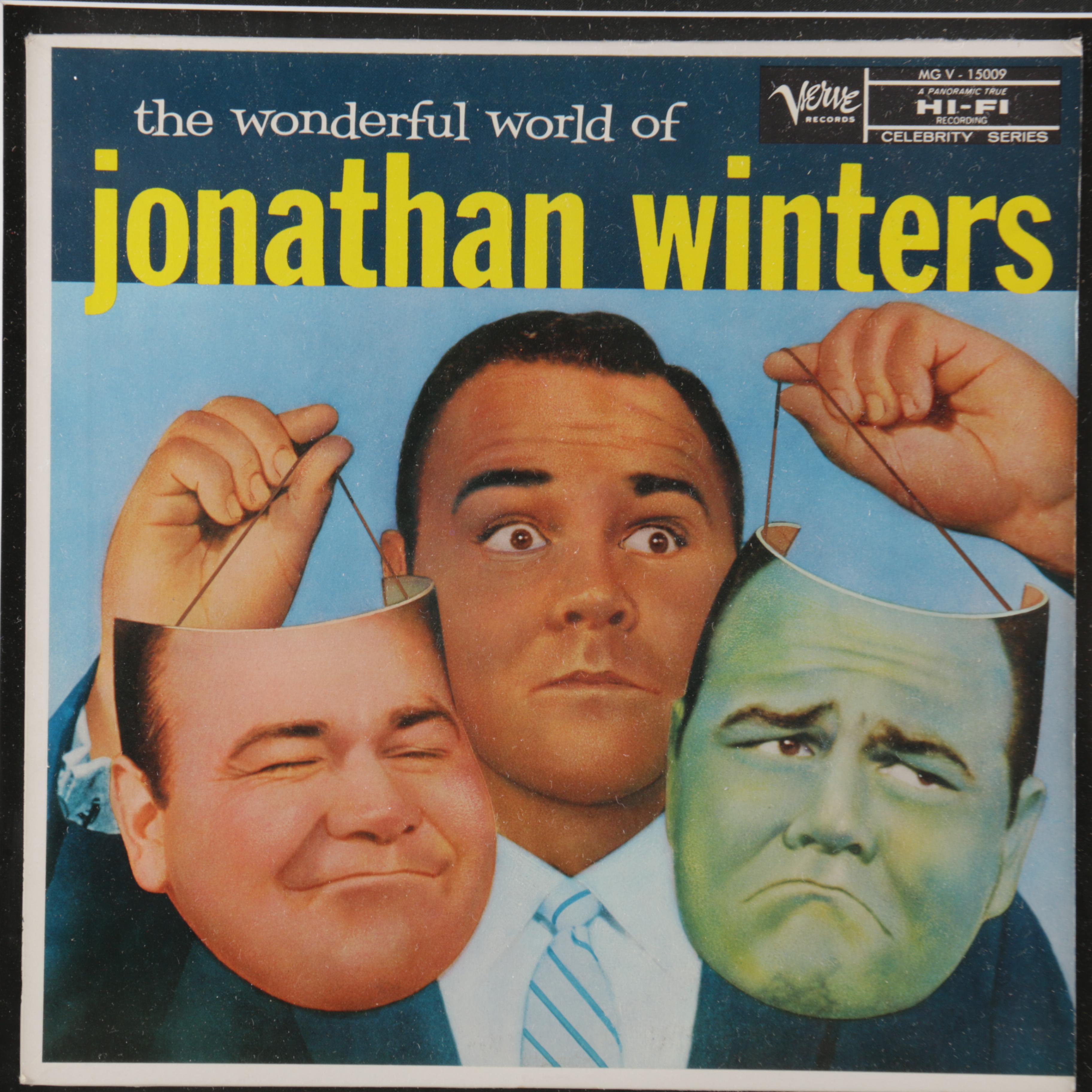 Jonathan Winters Autograph with Framed Album