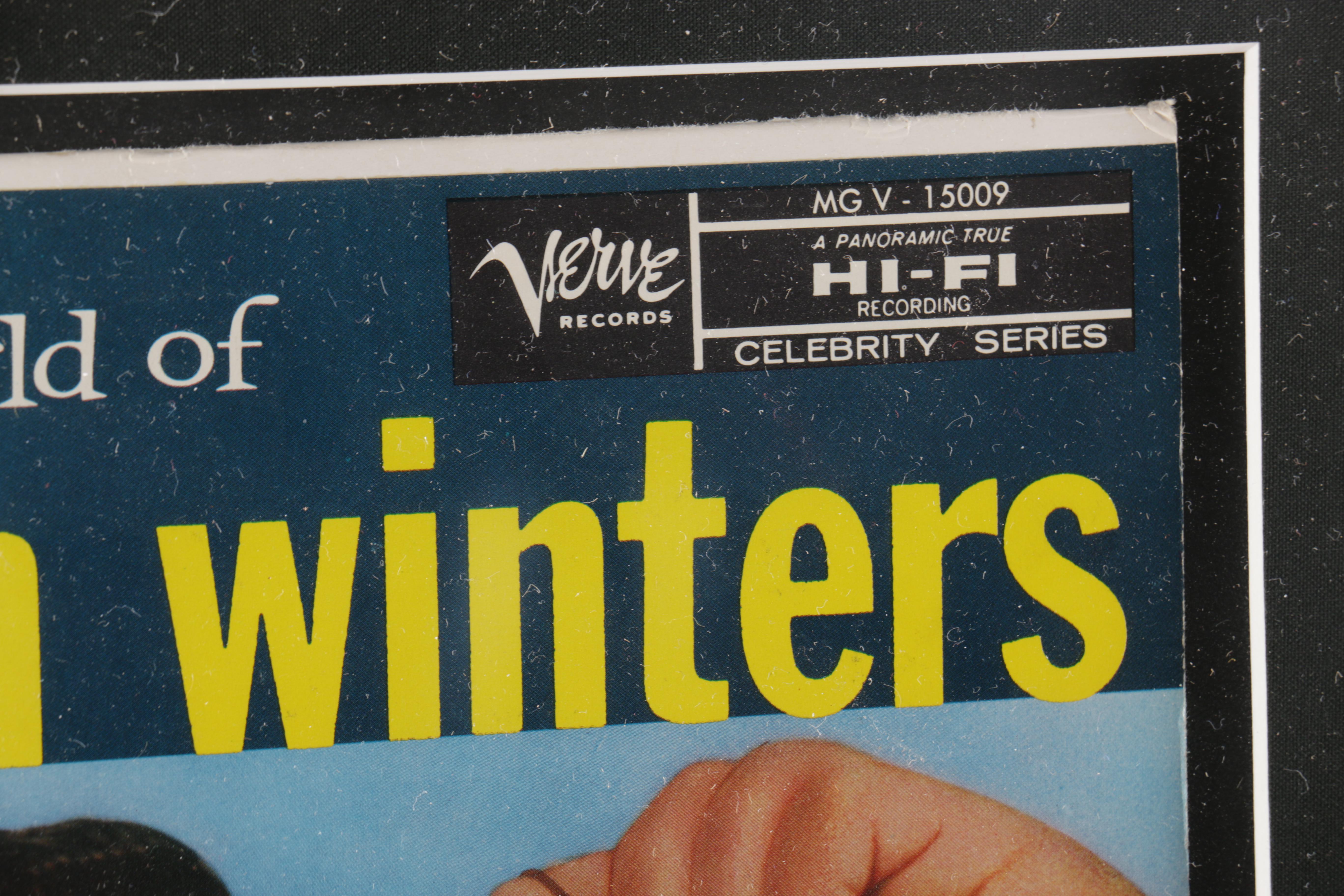 Jonathan Winters Autograph with Framed Album