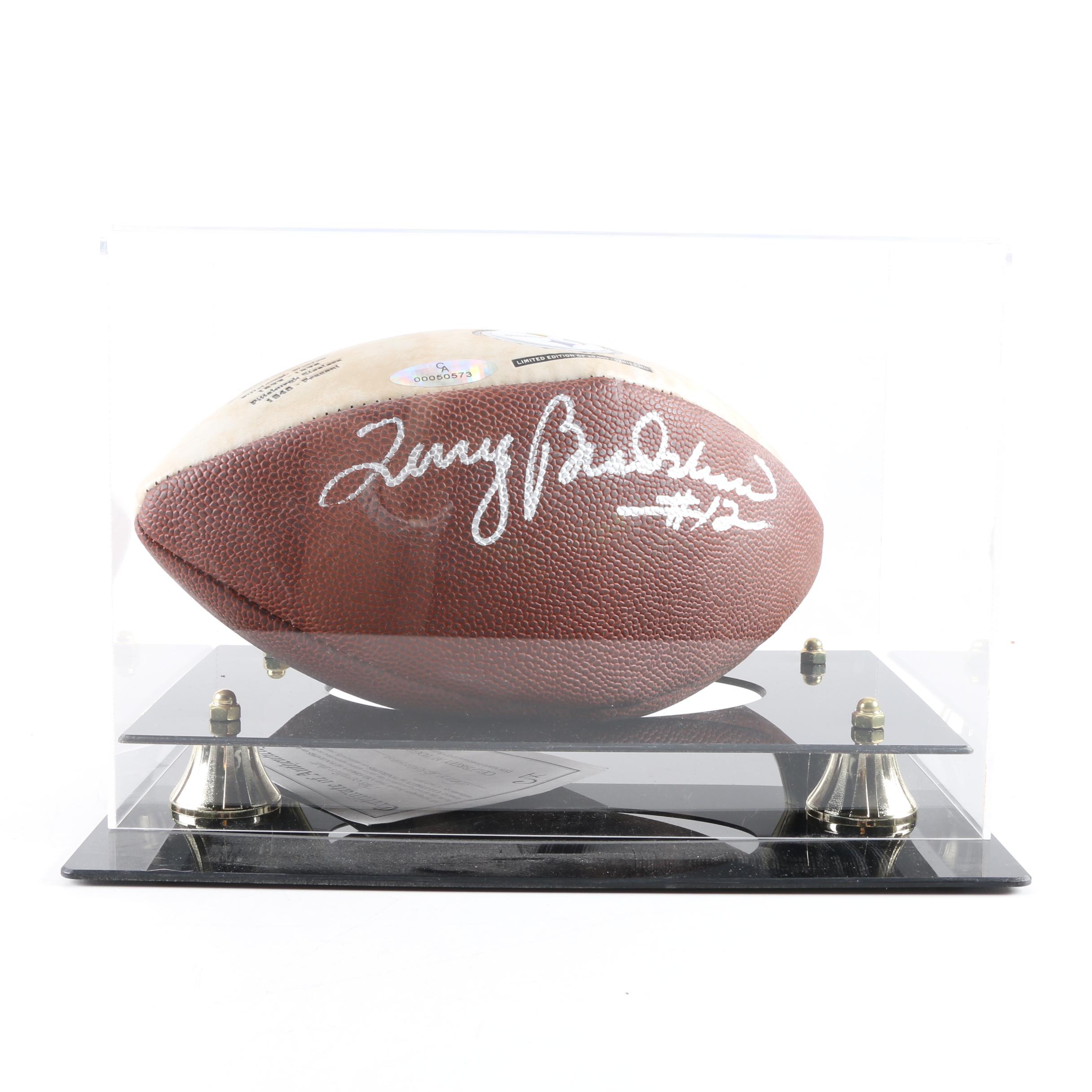Terry Bradshaw Autographed Football