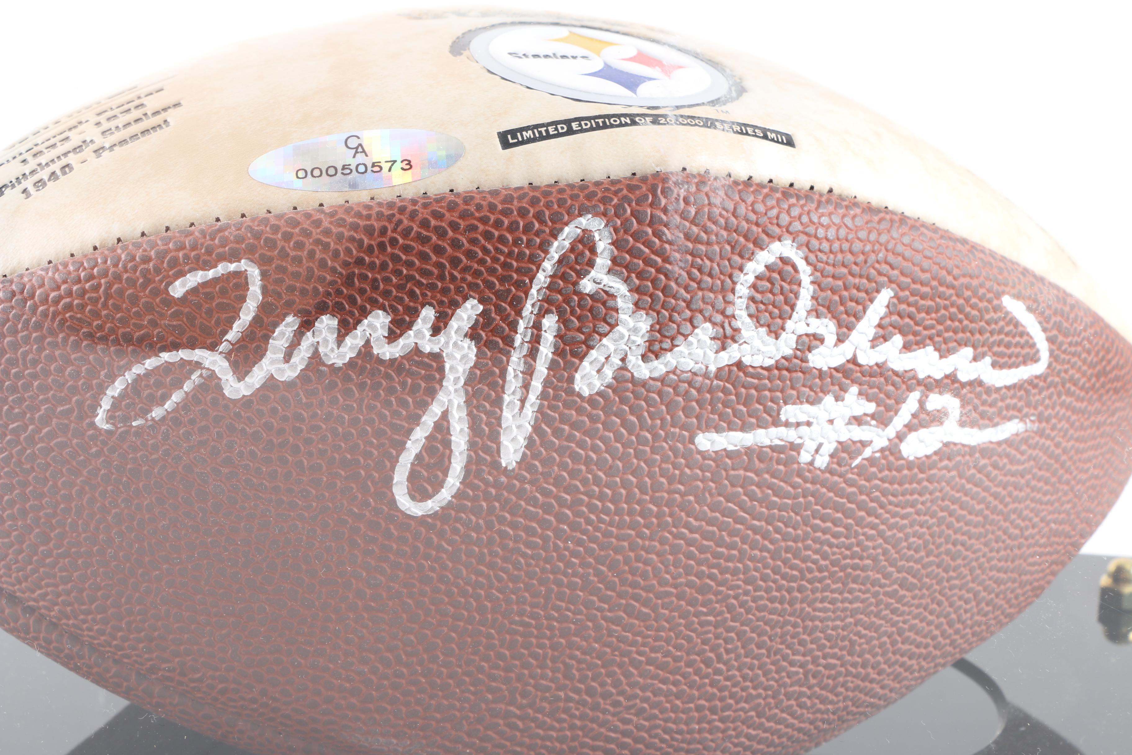 Terry Bradshaw Autographed Football