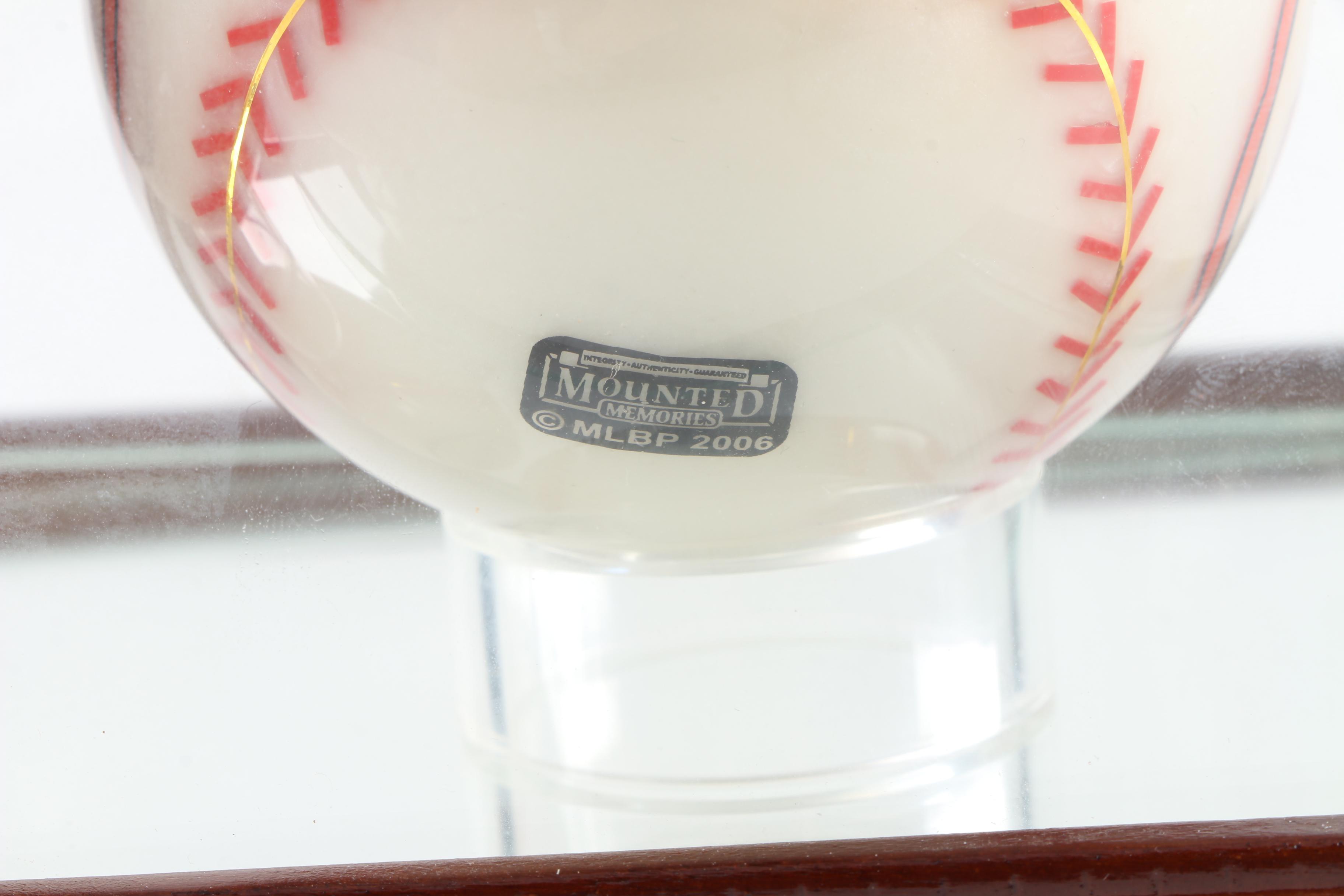 Mickey Mantle and Ted Williams Facsimile Signed Baseballs