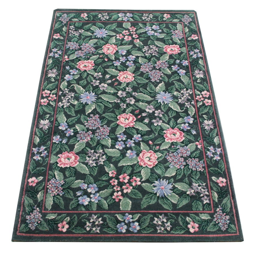 Machine Made Contemporary Floral Area rug