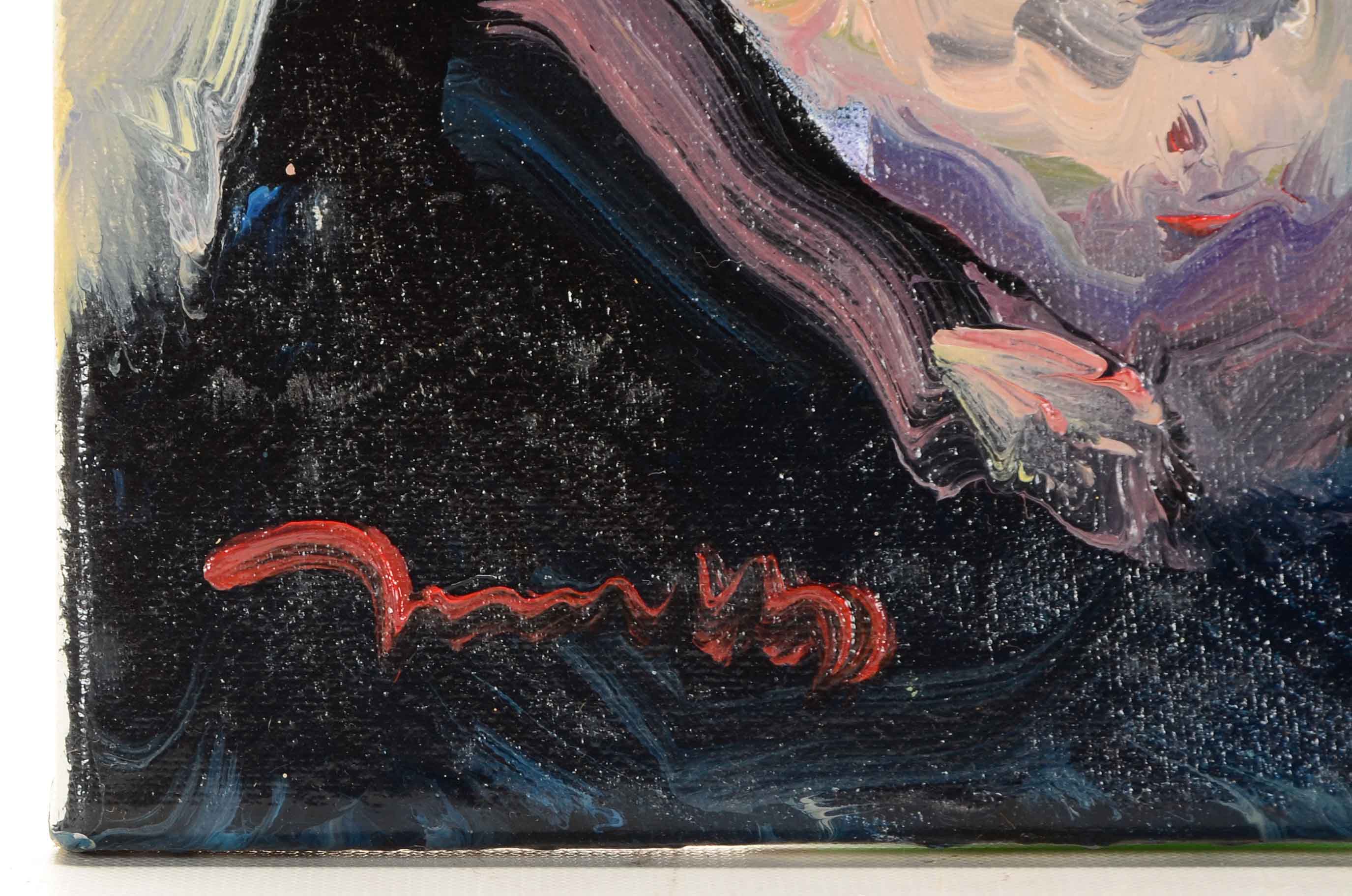 Jose Trujillo Original Oil Painting on Canvas "The Portrait"