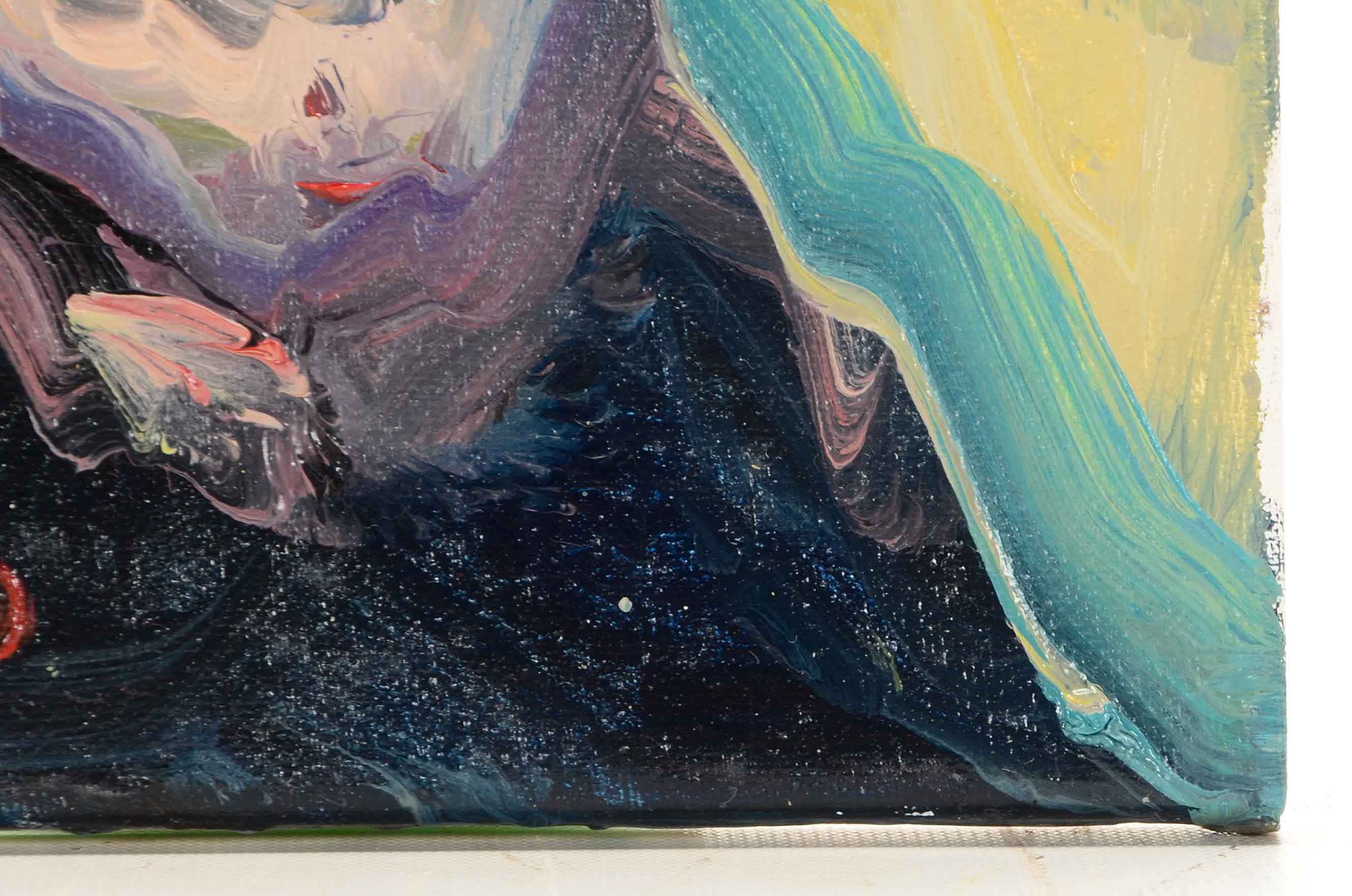 Jose Trujillo Original Oil Painting on Canvas "The Portrait"