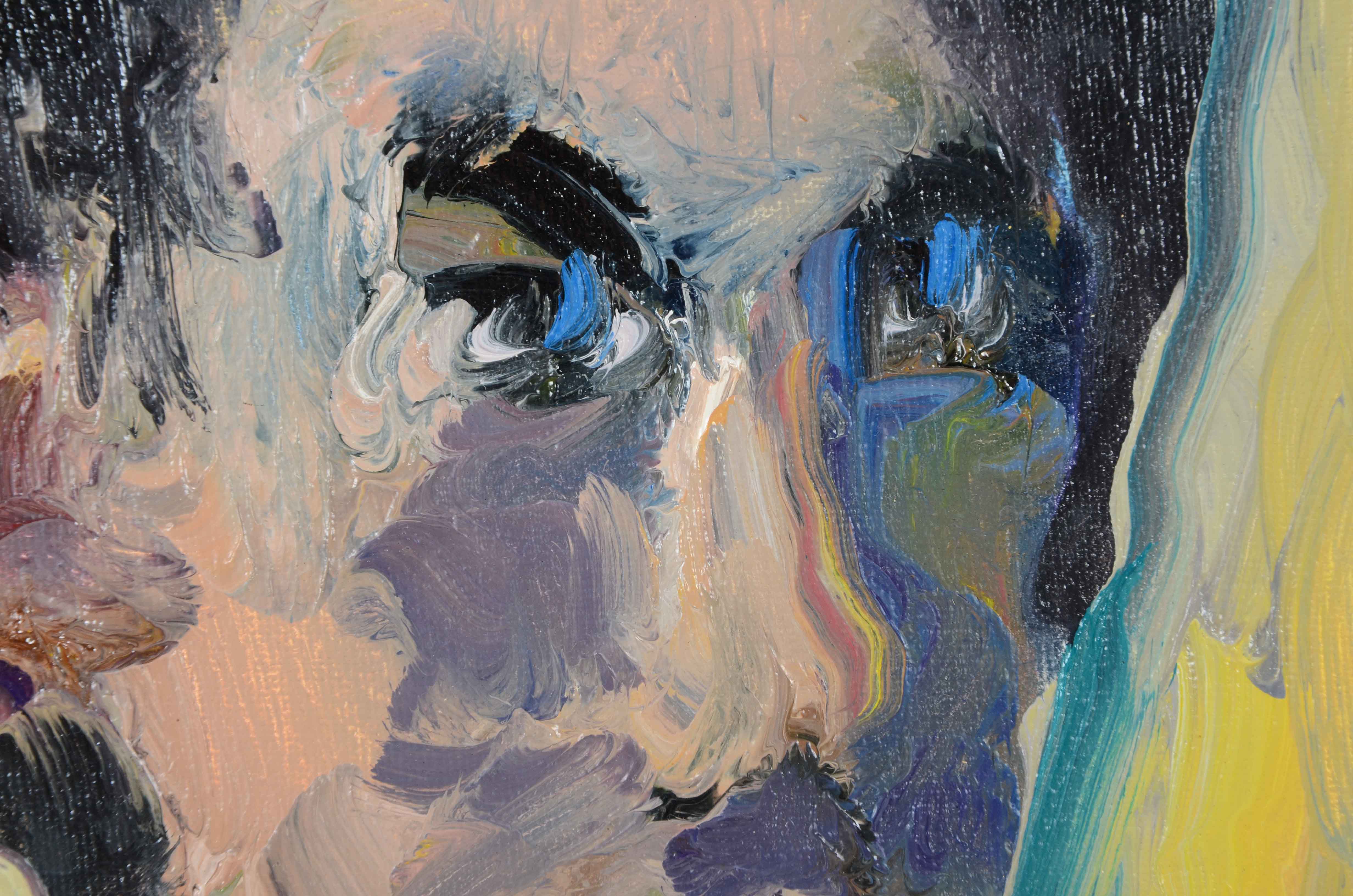 Jose Trujillo Original Oil Painting on Canvas "The Portrait"