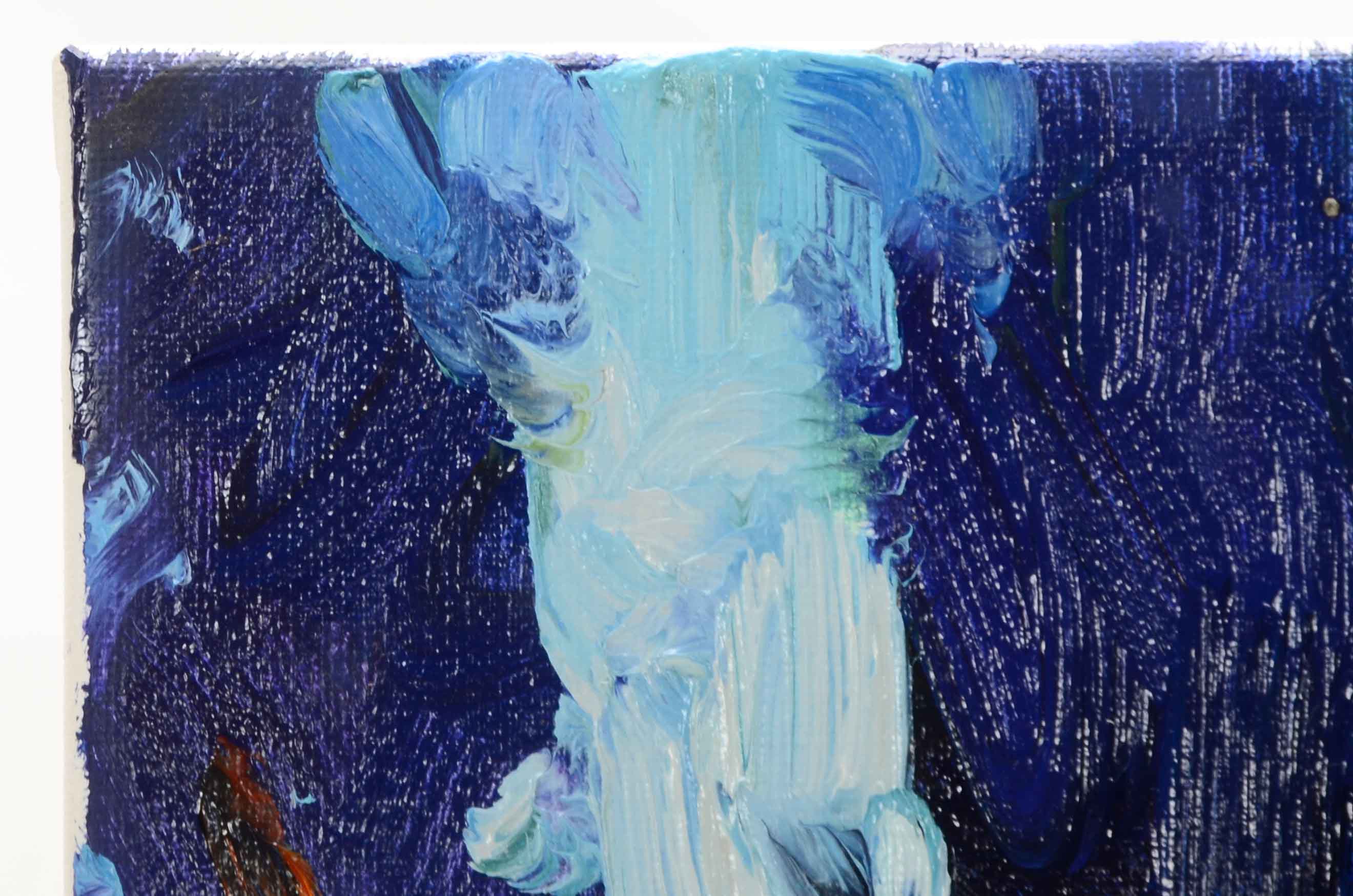 Jose Trujillo Original Oil Painting on Canvas "At the Park"