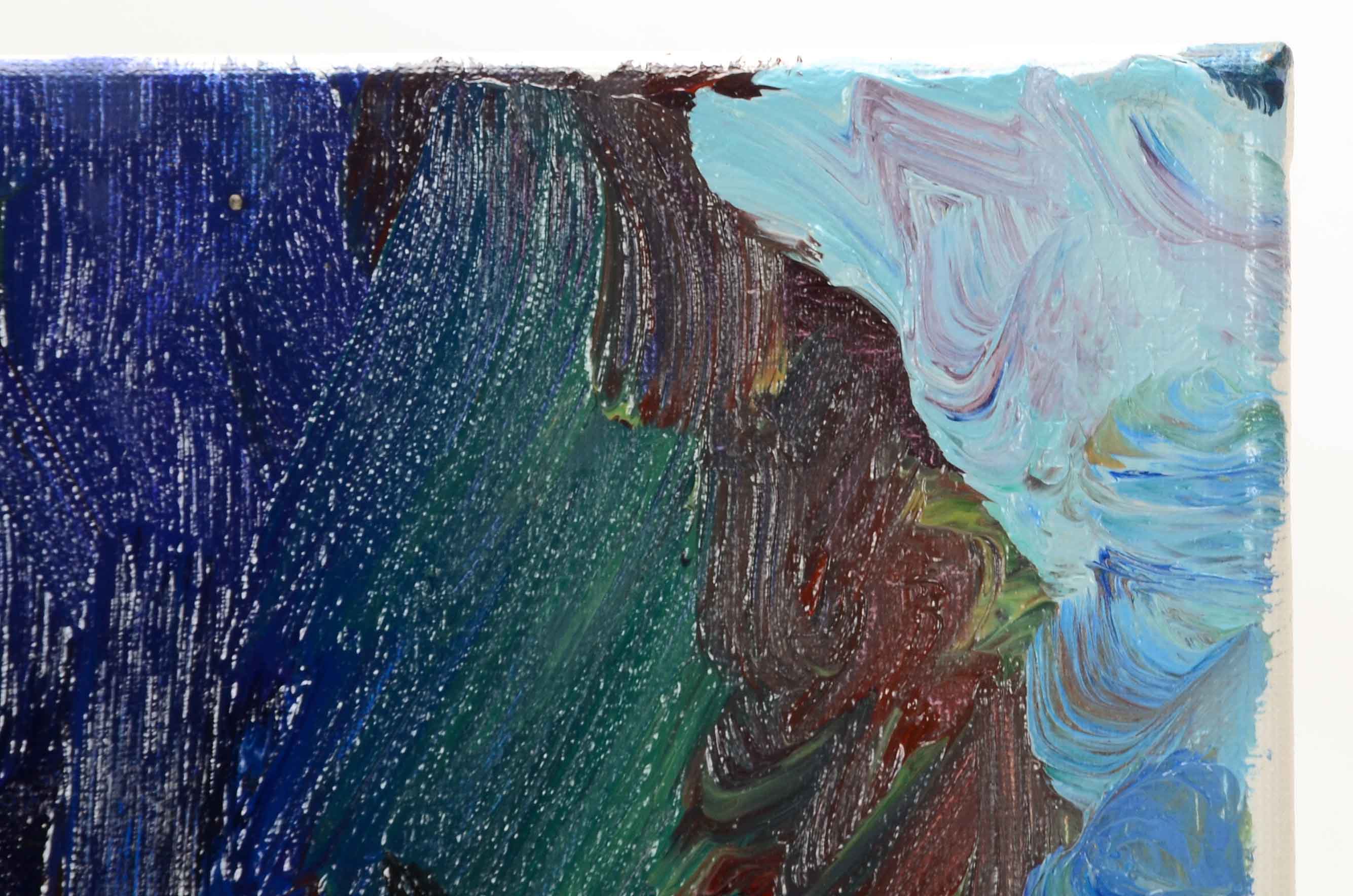 Jose Trujillo Original Oil Painting on Canvas "At the Park"