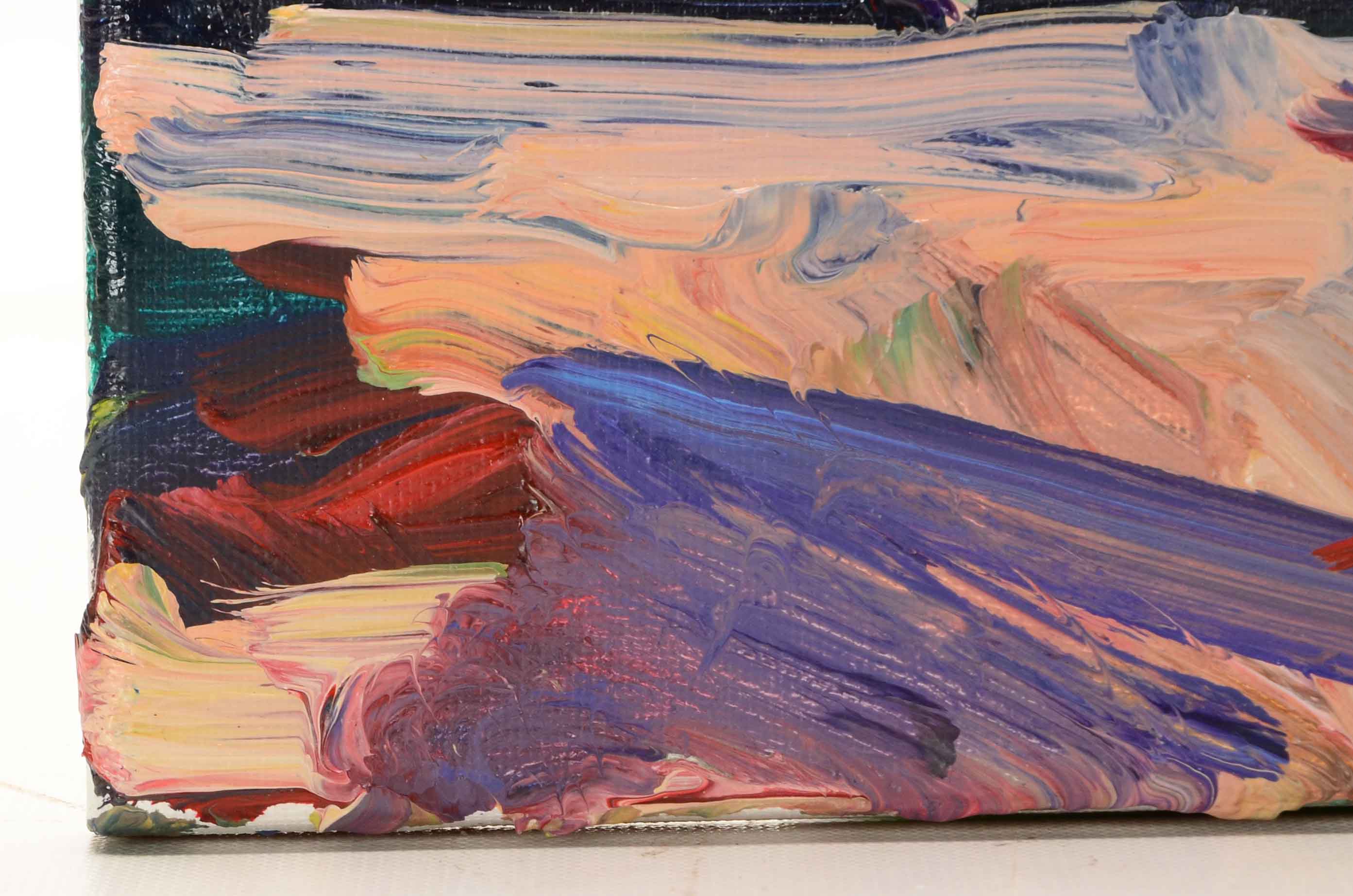 Jose Trujillo Original Oil Painting on Canvas "At the Park"