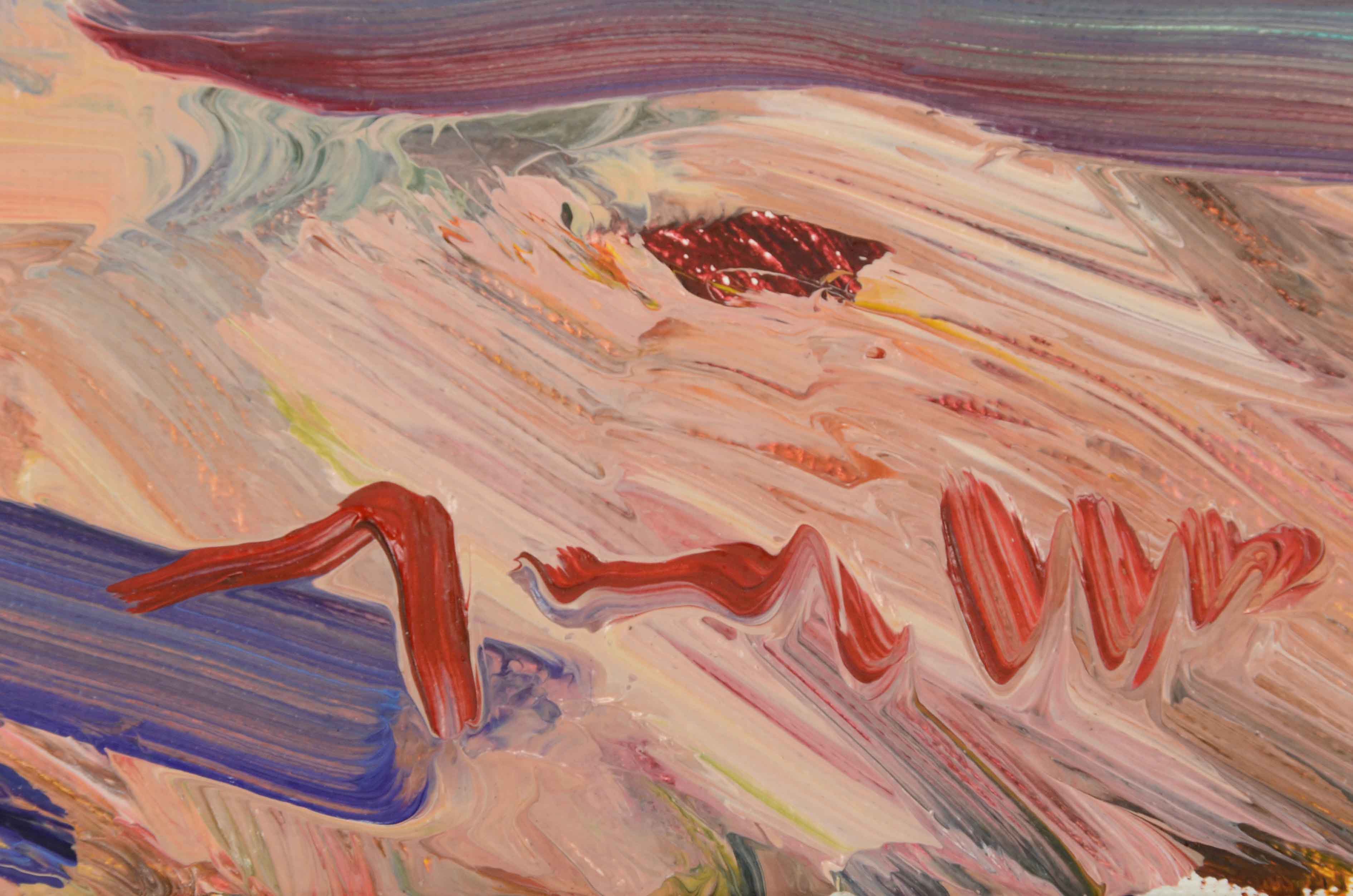 Jose Trujillo Original Oil Painting on Canvas "At the Park"