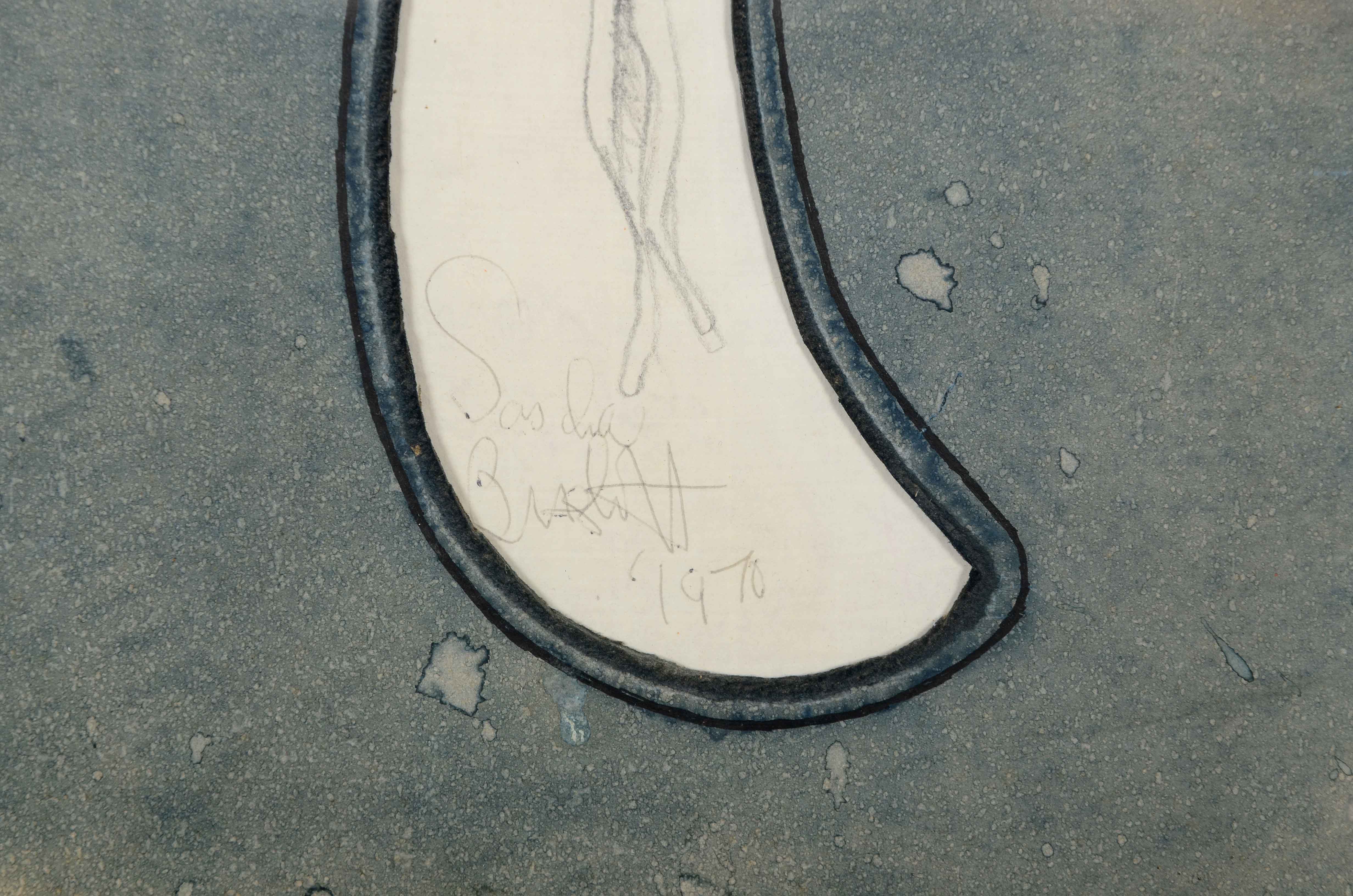 Sascha Brastoff Original Signed Graphite Figure Study