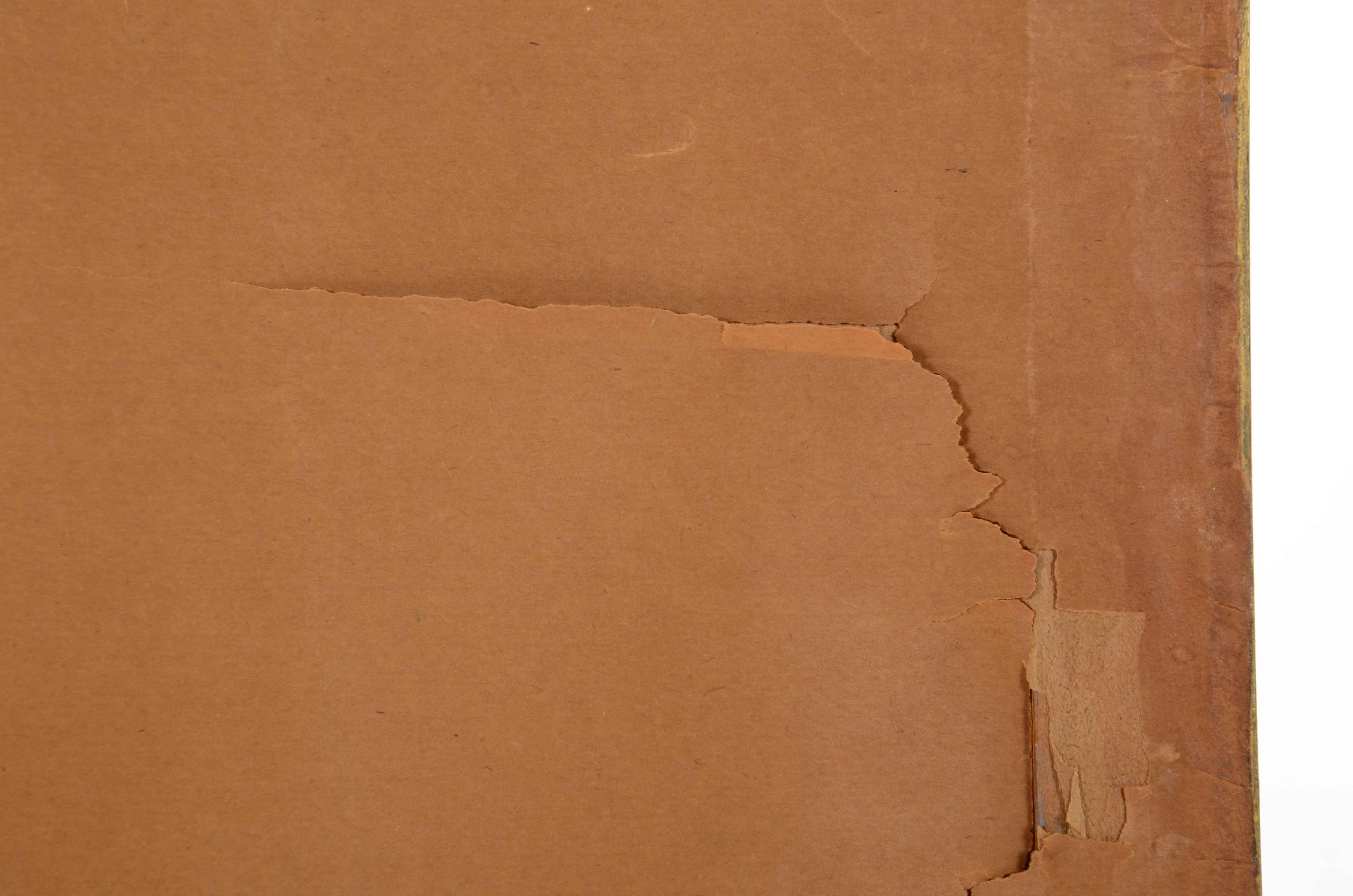 C.P. Weber Chromolithograph of Winter Scene with Sheep