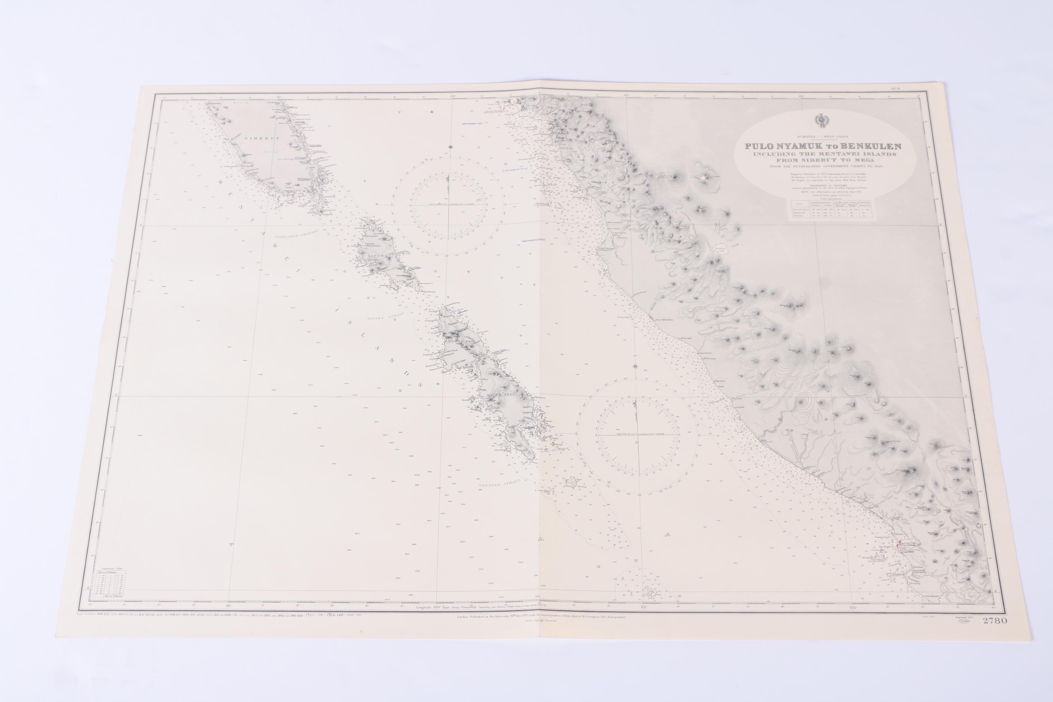 Hydrographic Maps Including France, Africa, and Asia