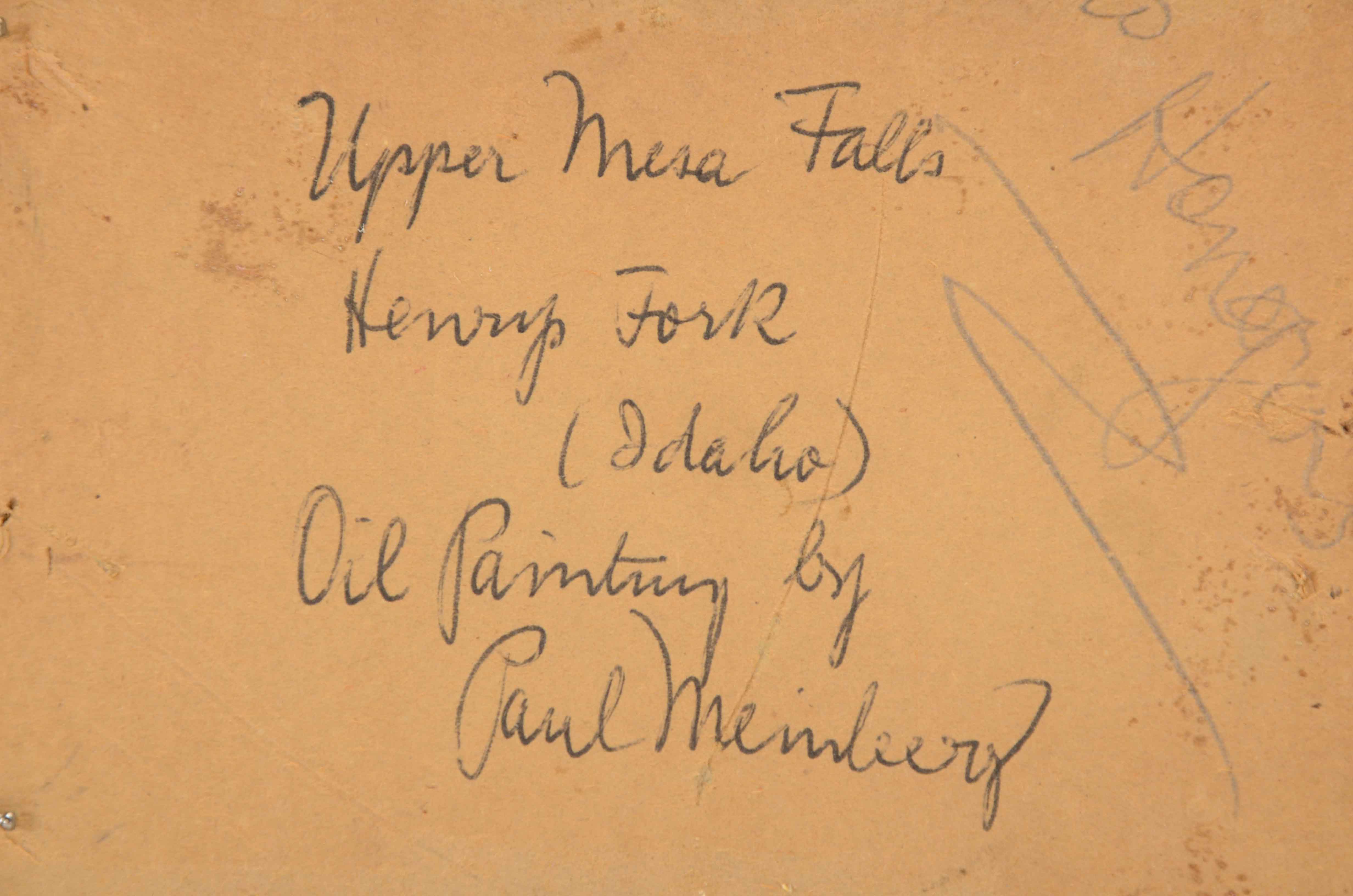 Paul Meinberg Miniature Oil Painting of a Landscape