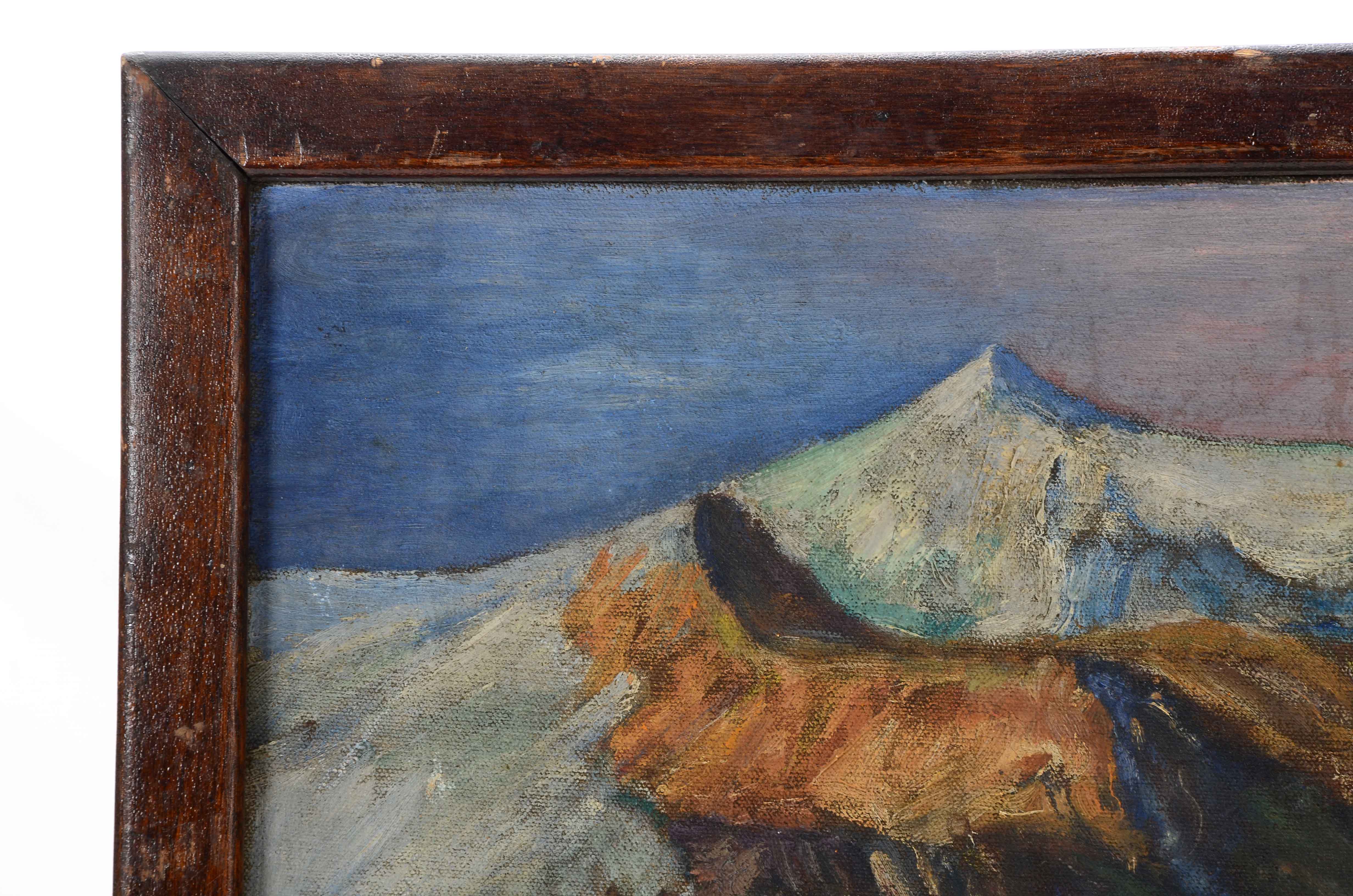 P.J. Burns Oil Painting of Deer