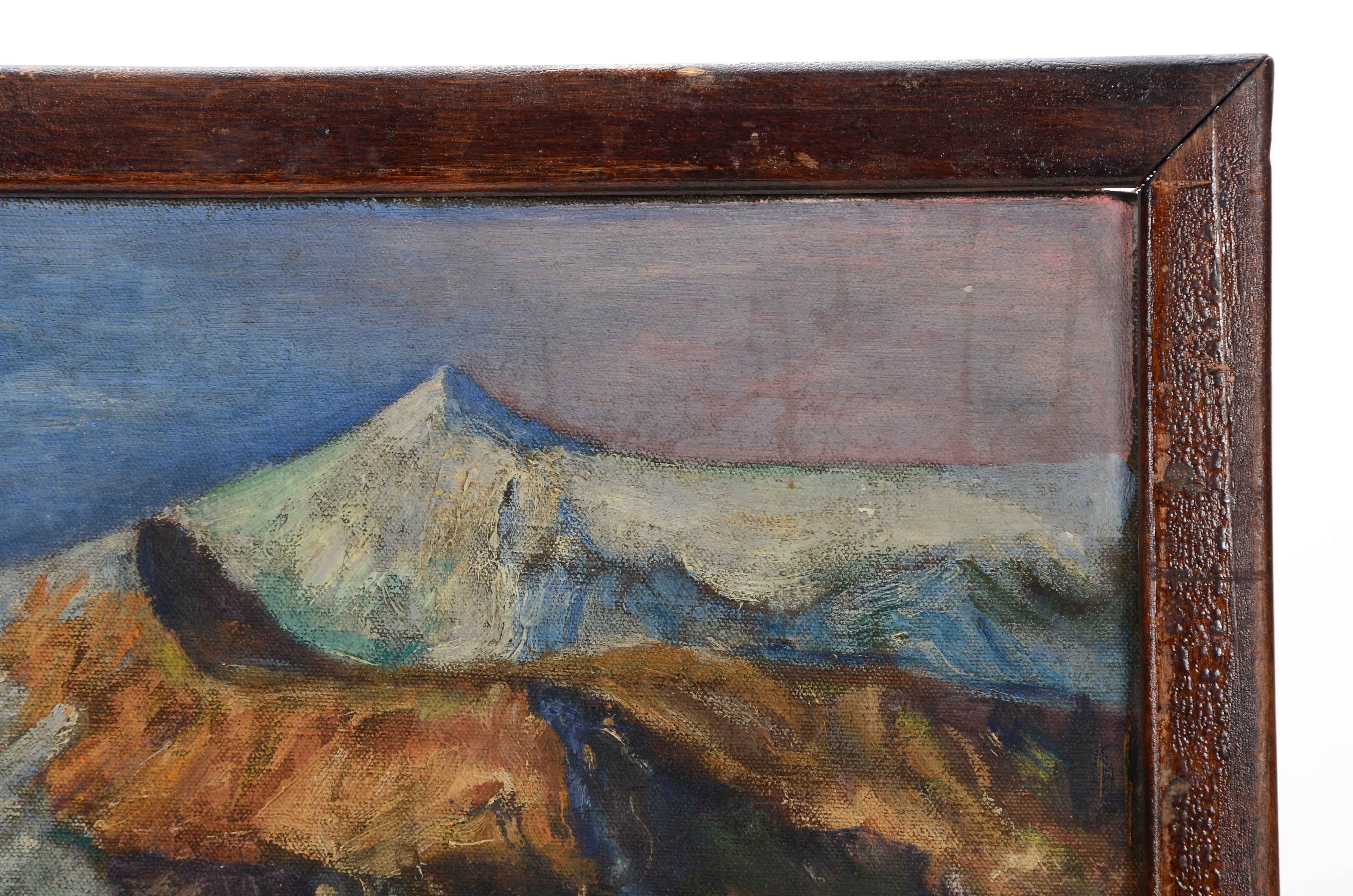 P.J. Burns Oil Painting of Deer