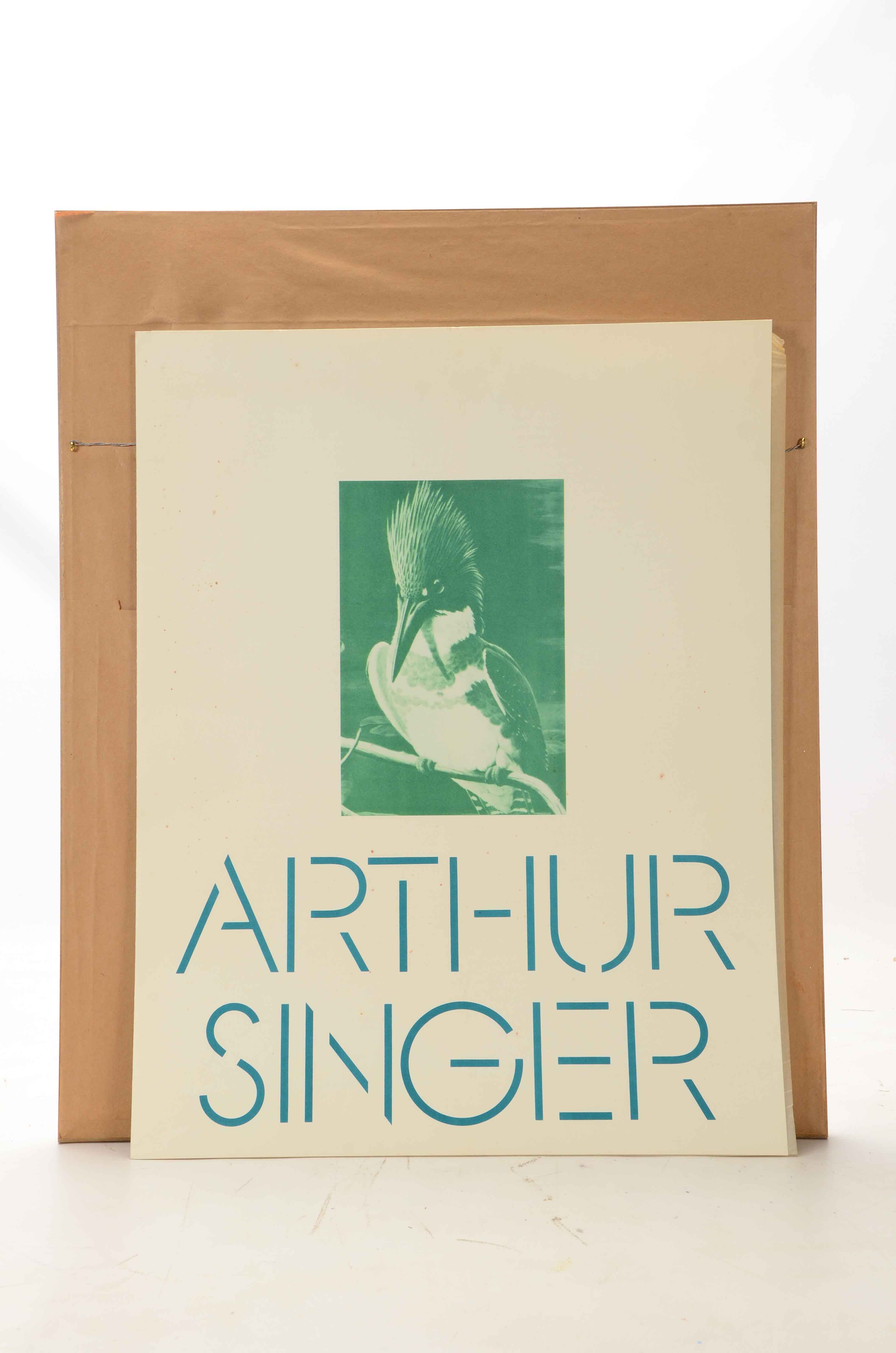 Arthur Singer Offset Lithograph after "Belted Kingfisher"