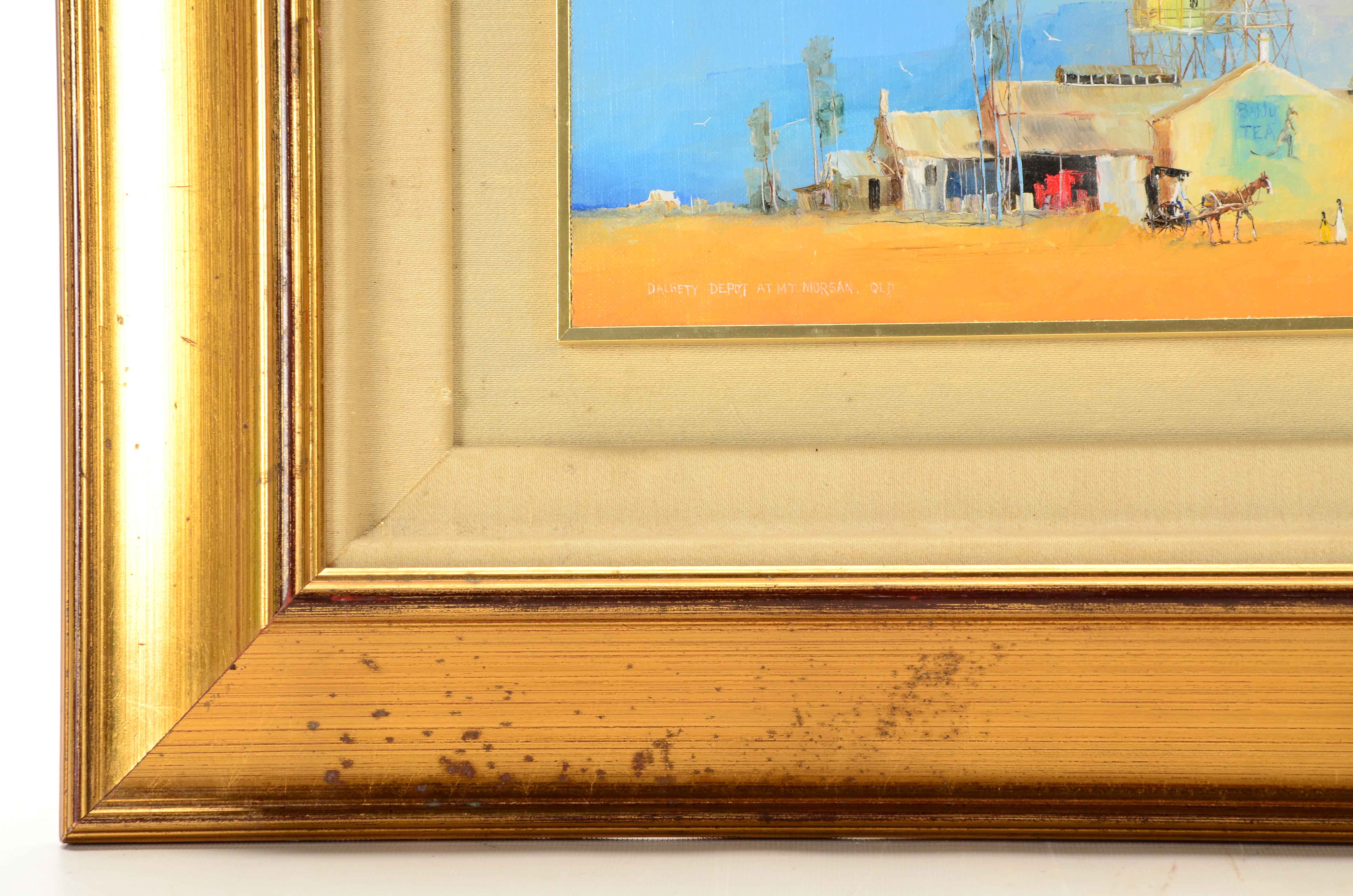 Robert Pope Oil Painting "Dalgety Depot at Mt Morgan, QLD"