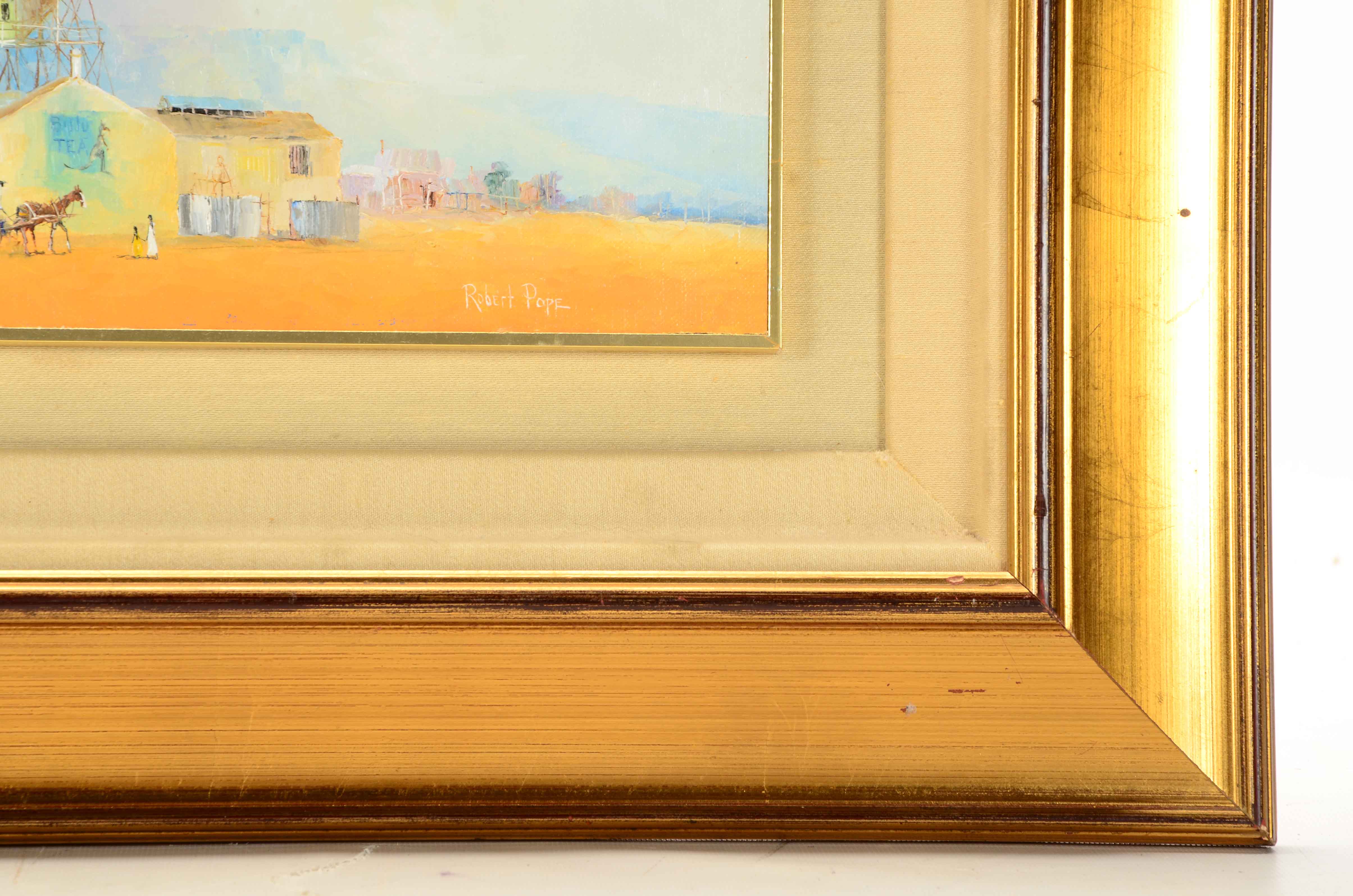 Robert Pope Oil Painting "Dalgety Depot at Mt Morgan, QLD"