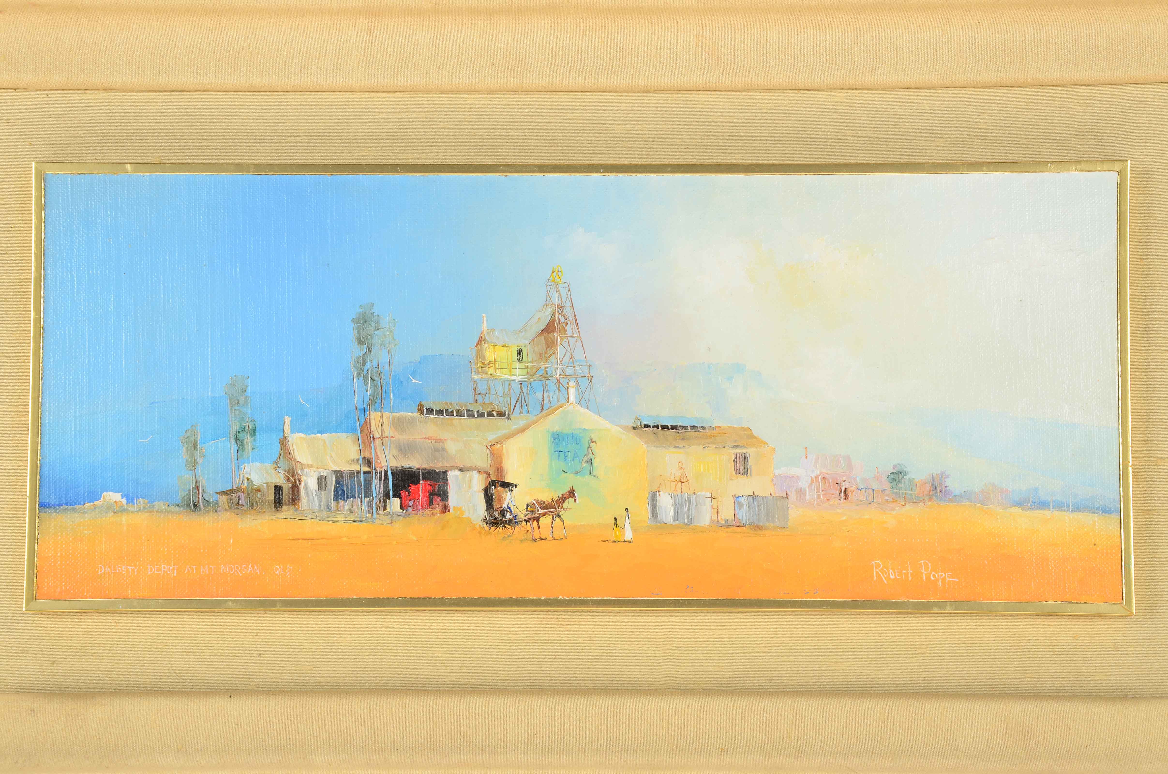 Robert Pope Oil Painting "Dalgety Depot at Mt Morgan, QLD"
