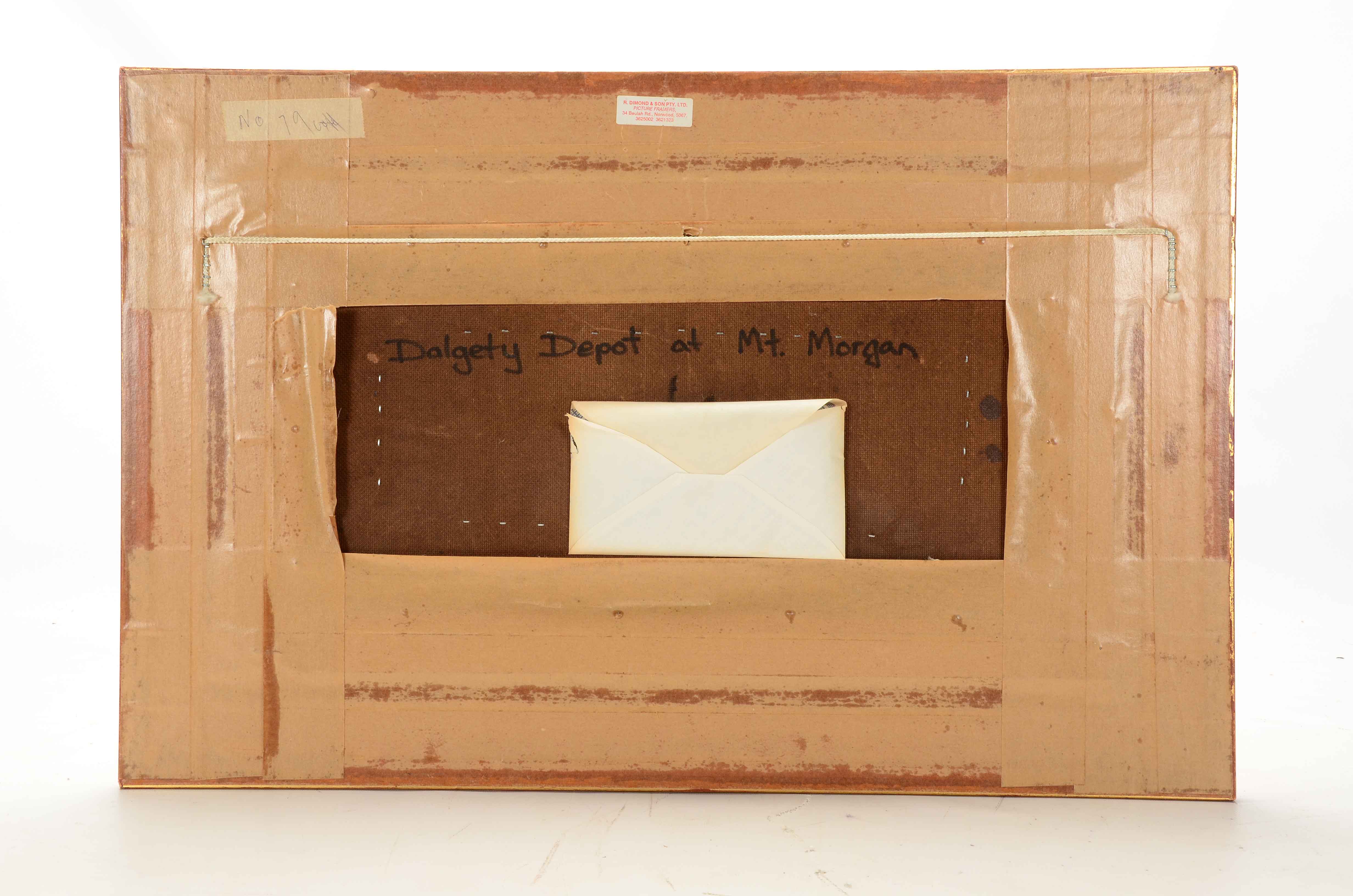 Robert Pope Oil Painting "Dalgety Depot at Mt Morgan, QLD"