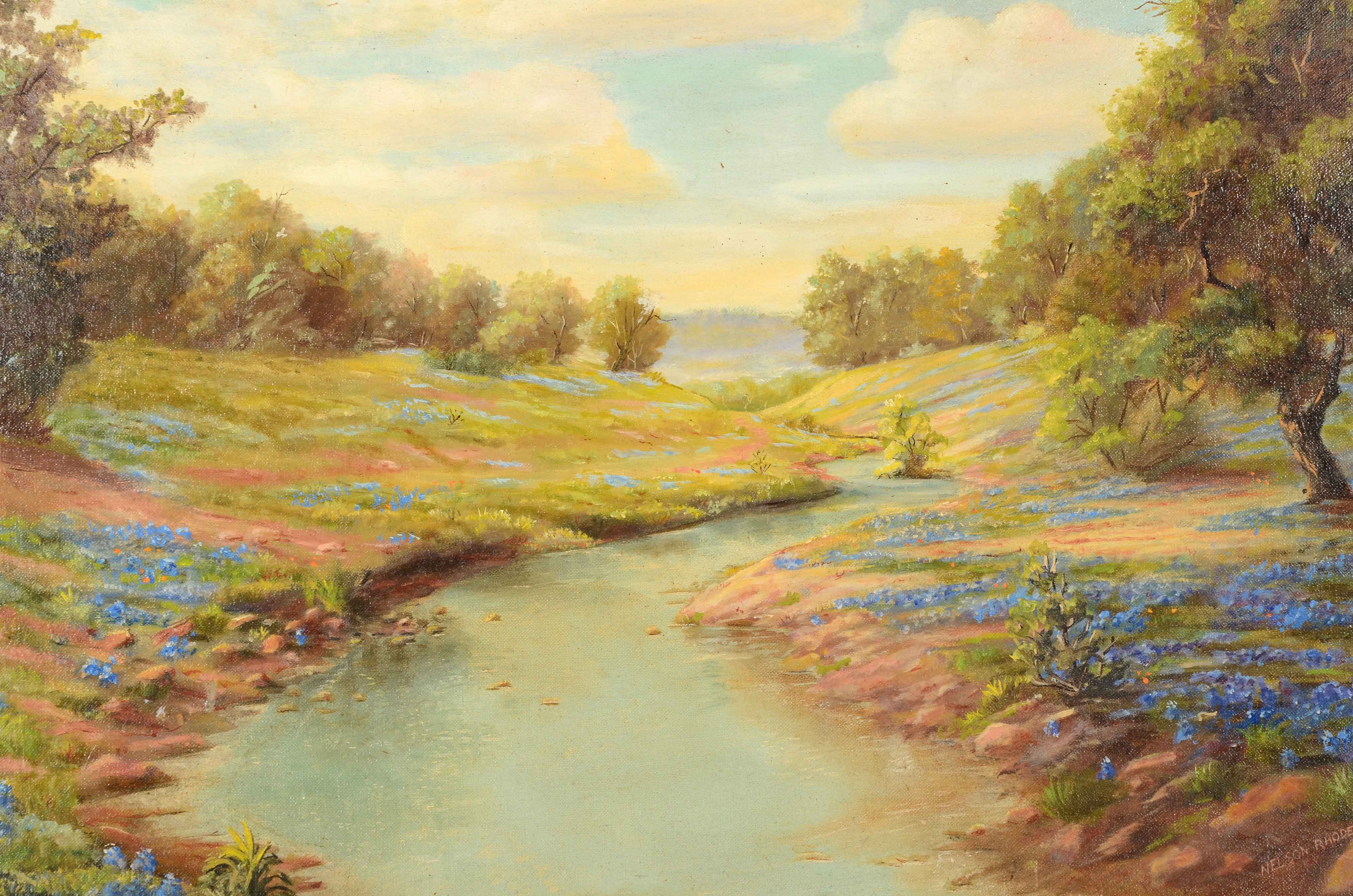 Nelson Rhodes Original Signed Oil Painting on Academy Board