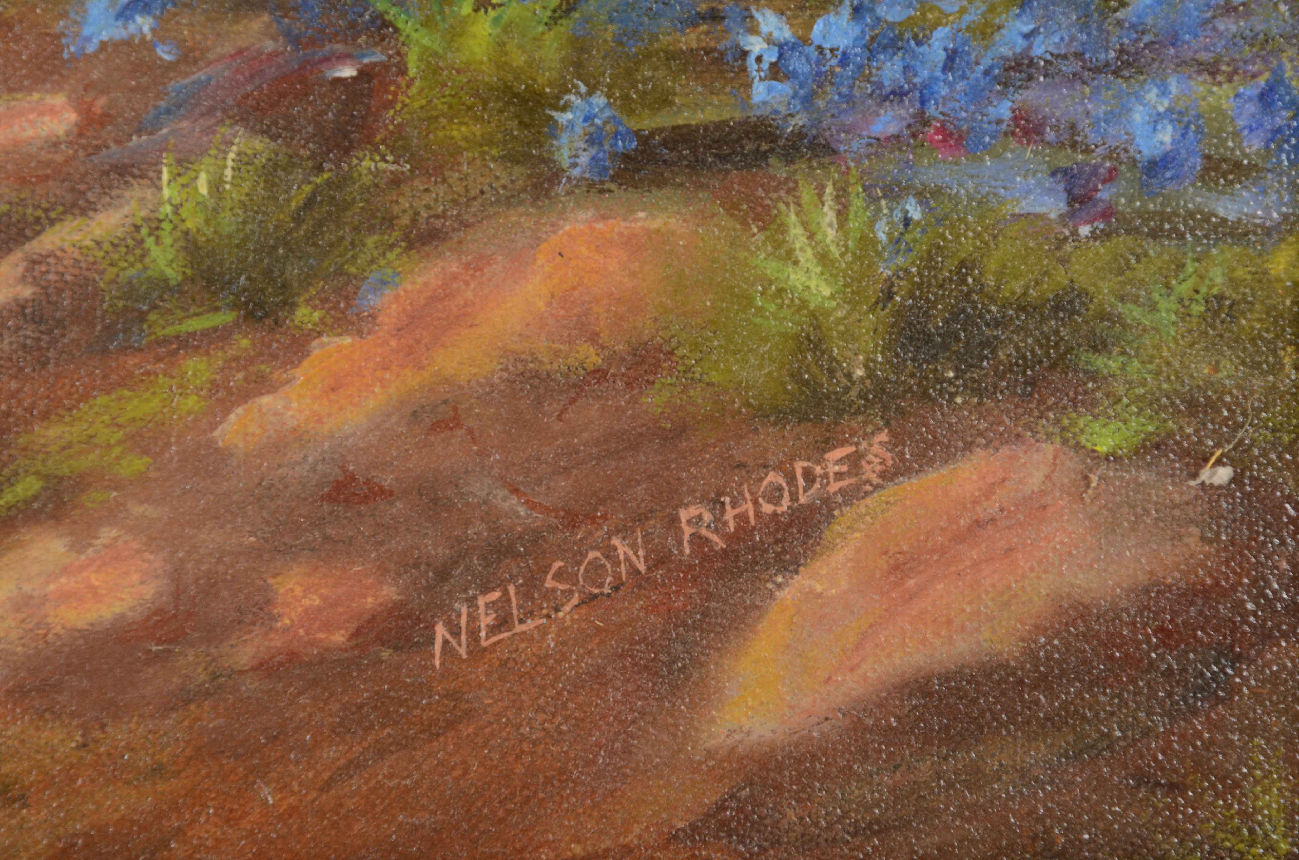 Nelson Rhodes Original Signed Oil Painting on Academy Board