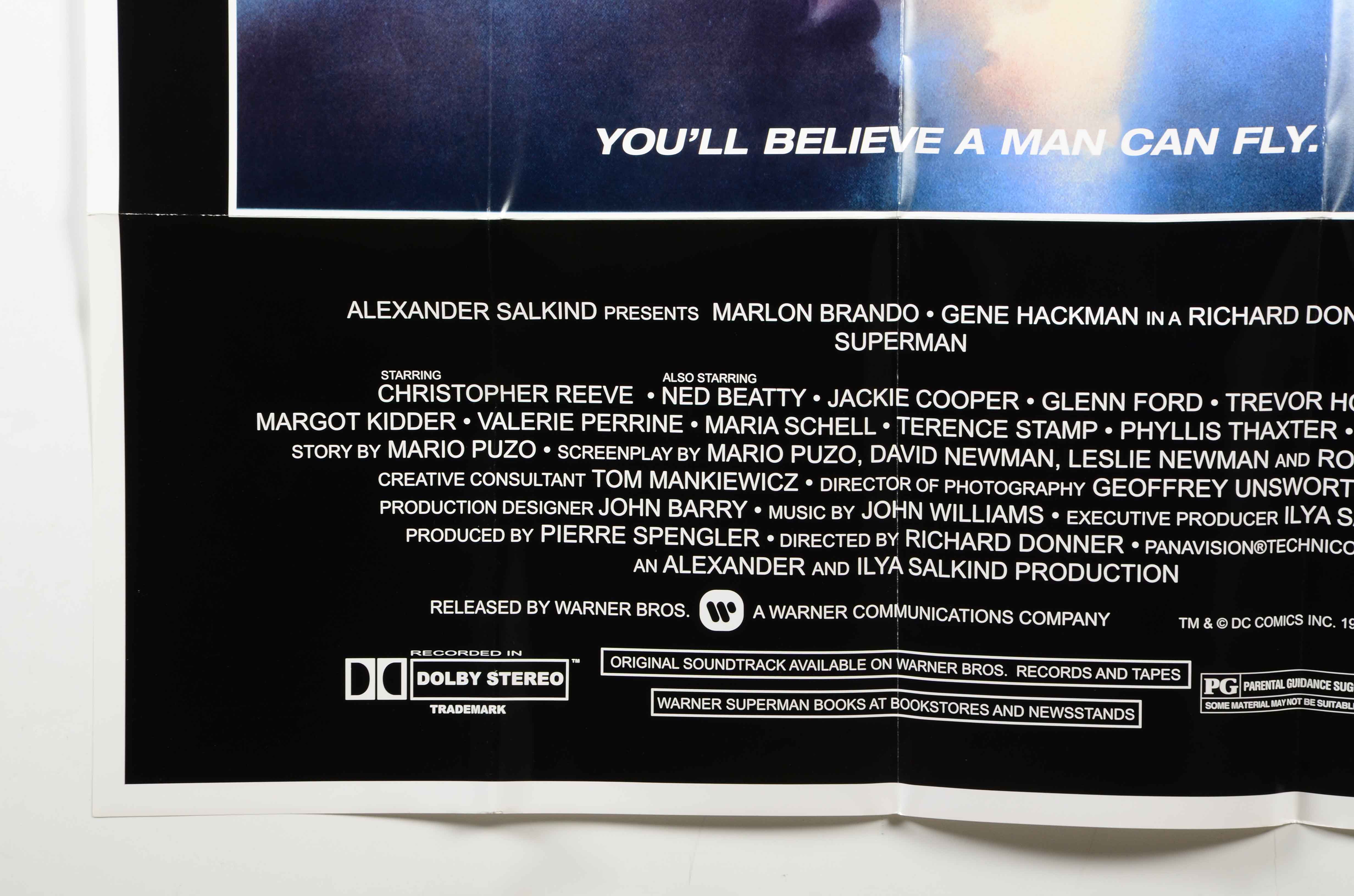 1978 Superman Movie Poster