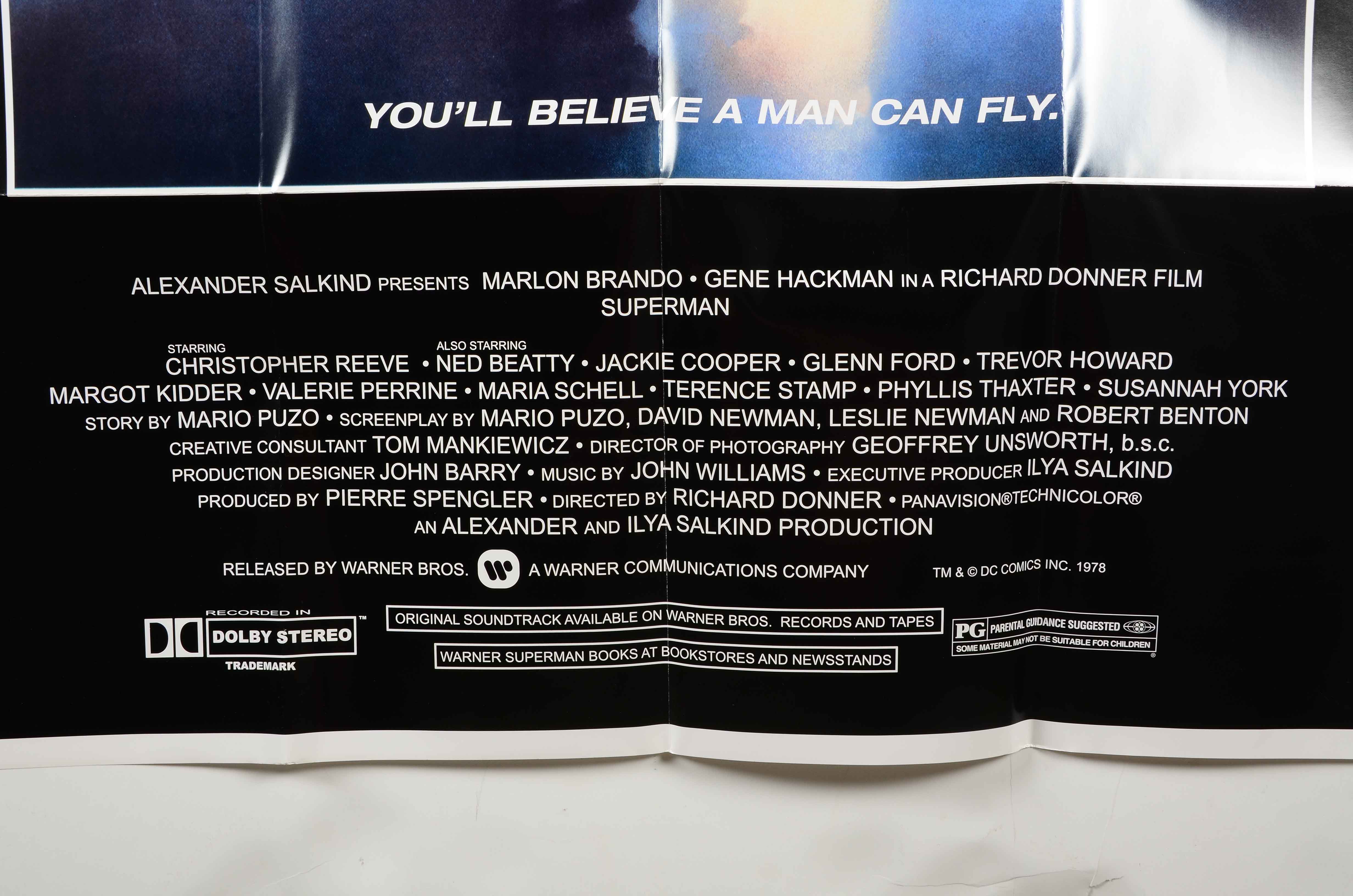 1978 Superman Movie Poster