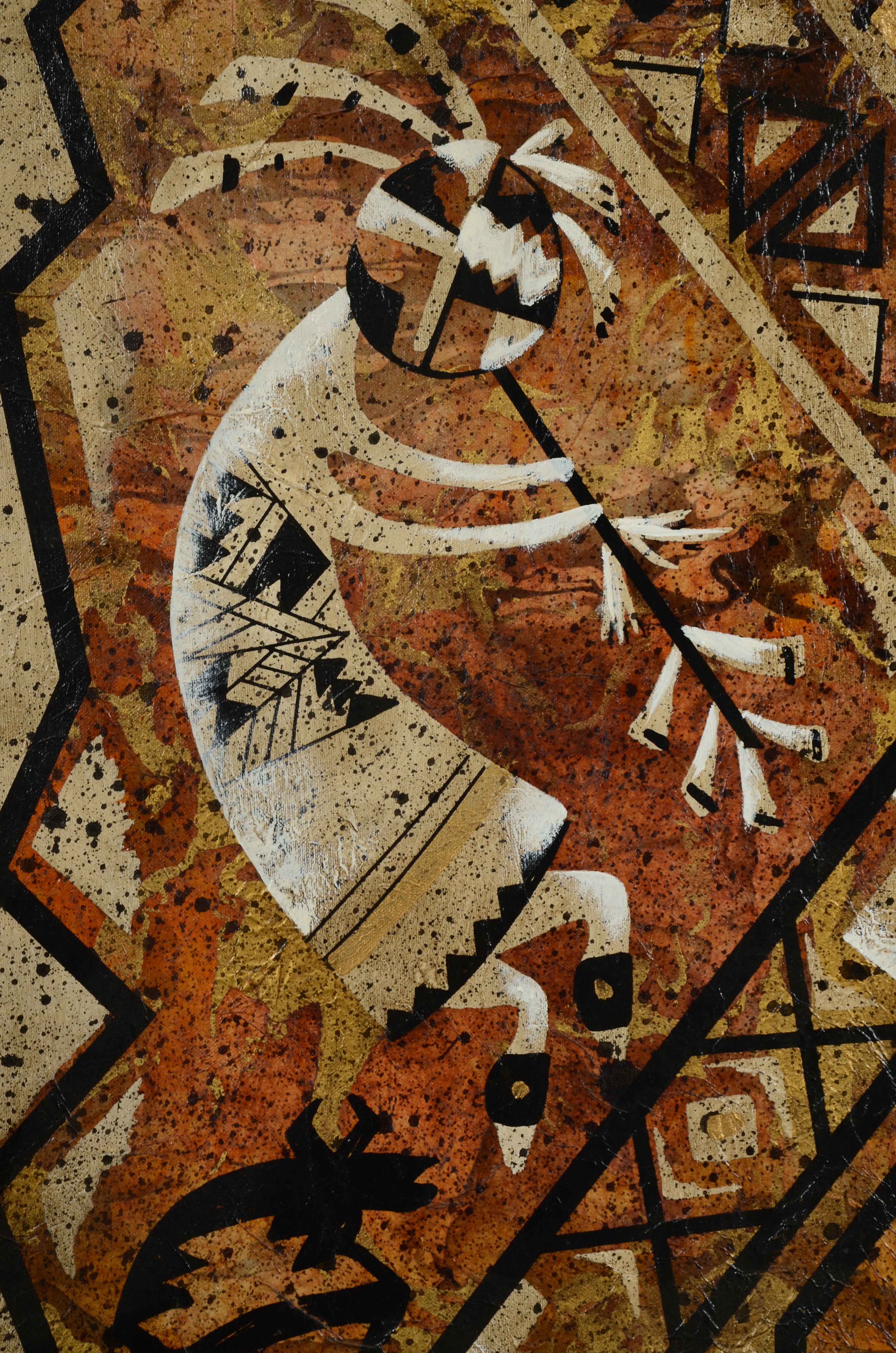 Lee Reynolds Original Large Mixed Media Painting