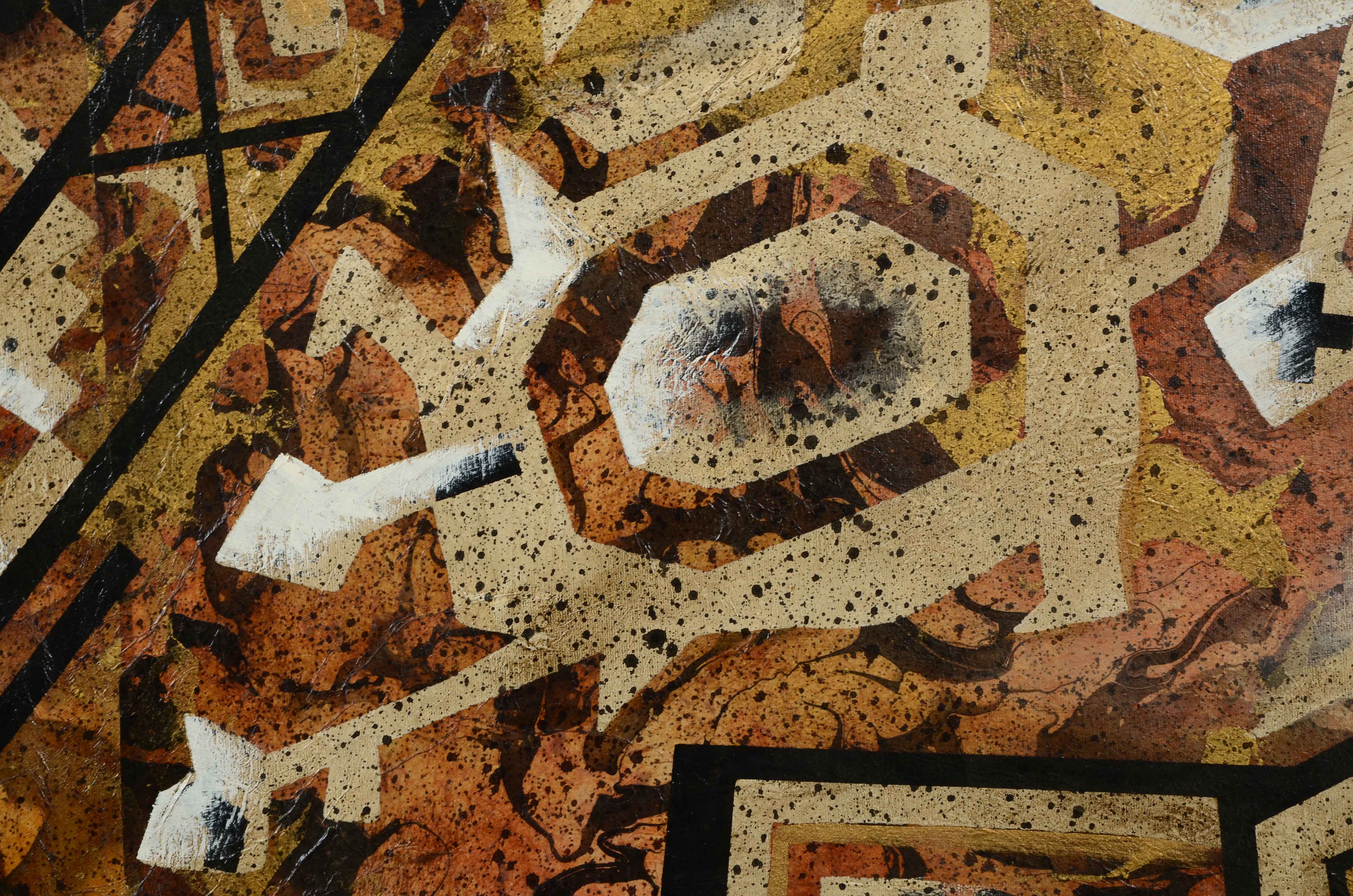 Lee Reynolds Original Large Mixed Media Painting