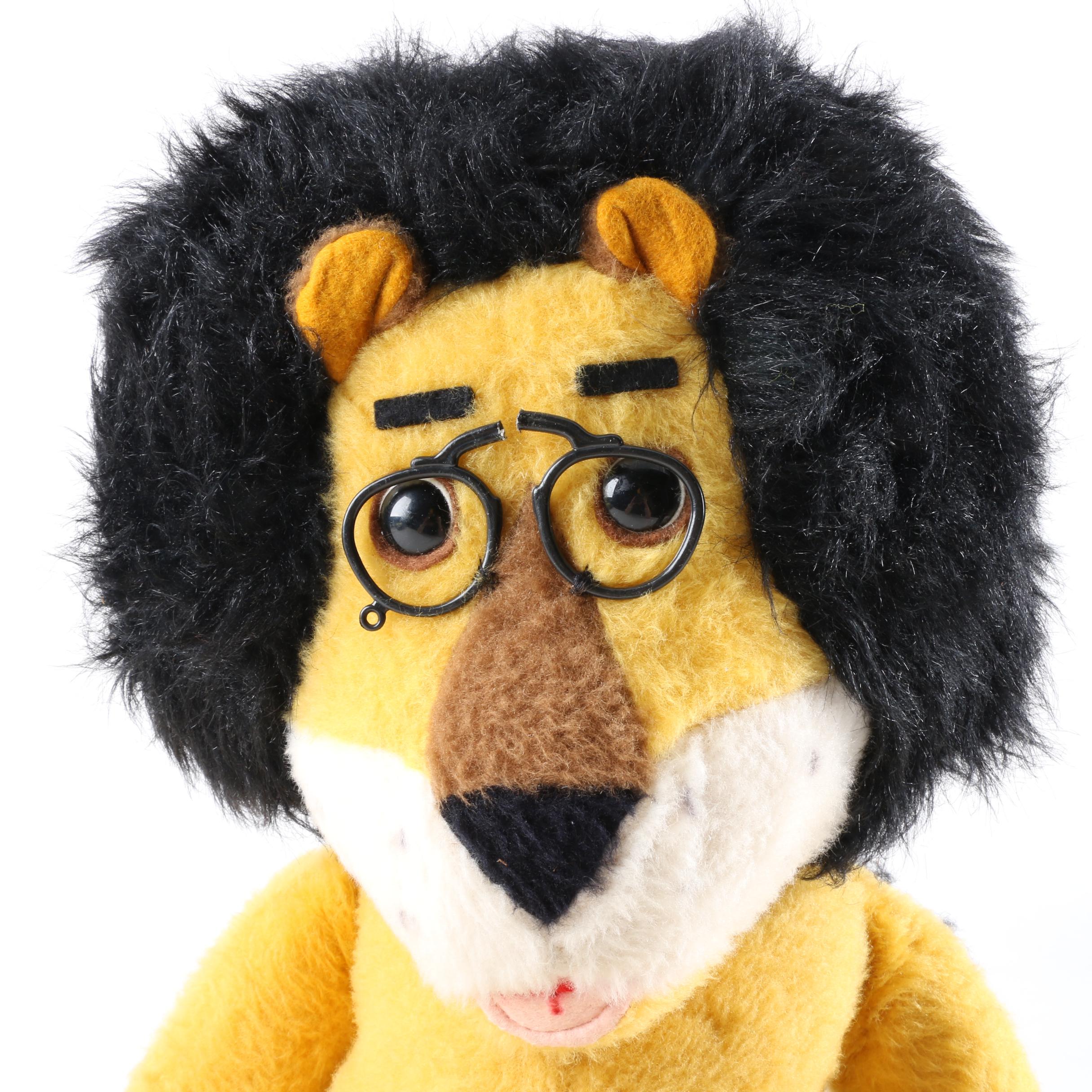 Vintage Stuffed Lion Toy