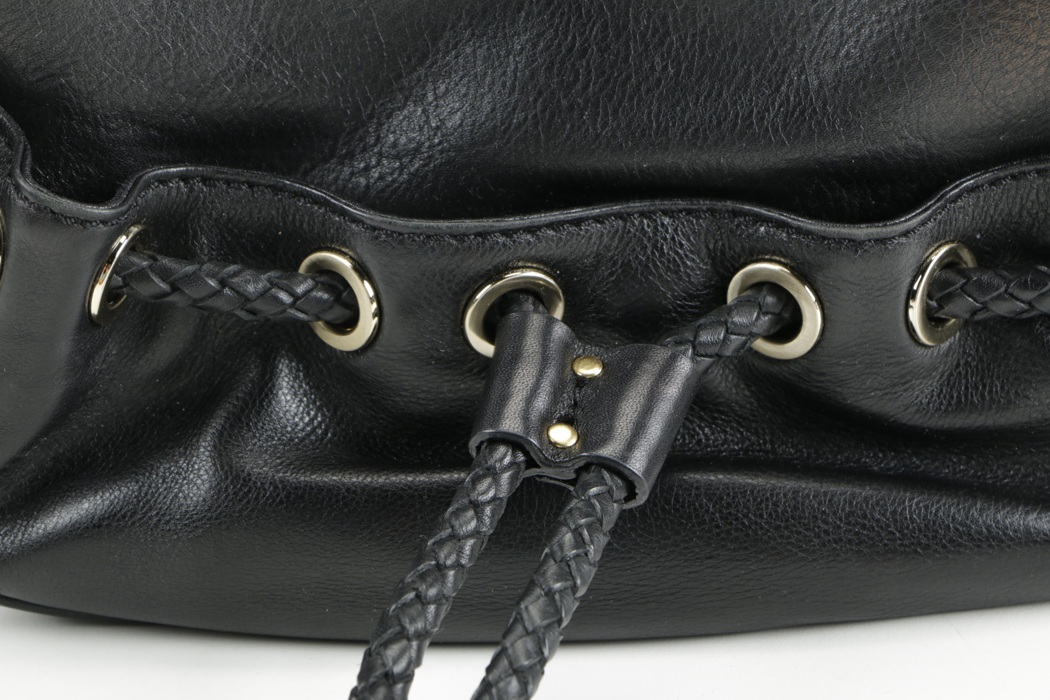 MICHAEL Michael Kors Black Leather Hobo Bag